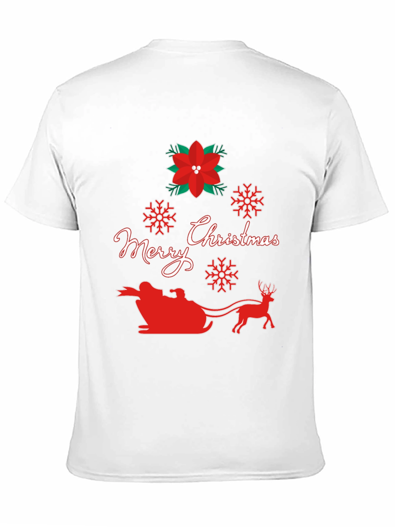 Festive Merry Christmas Sleigh T-Shirt
