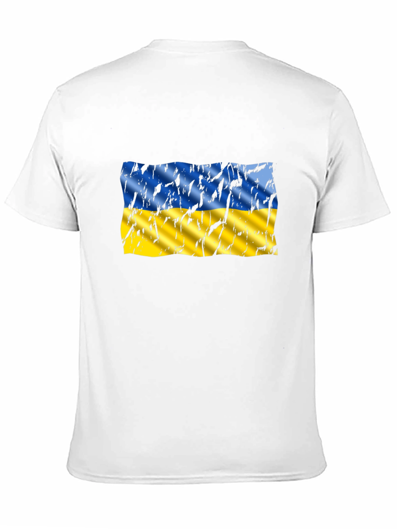 Ukraine Flag Distressed Graphic T-Shirt