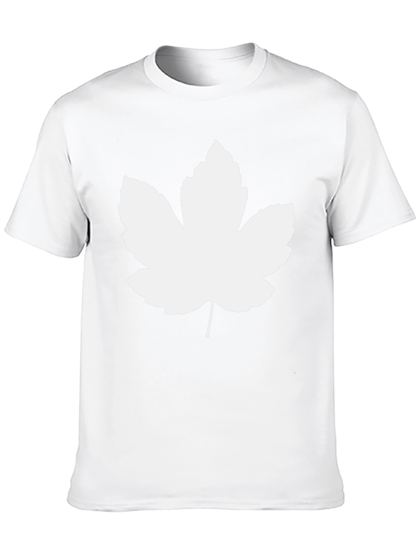 Leaf Graphic Tee - Black Casual T-Shirt