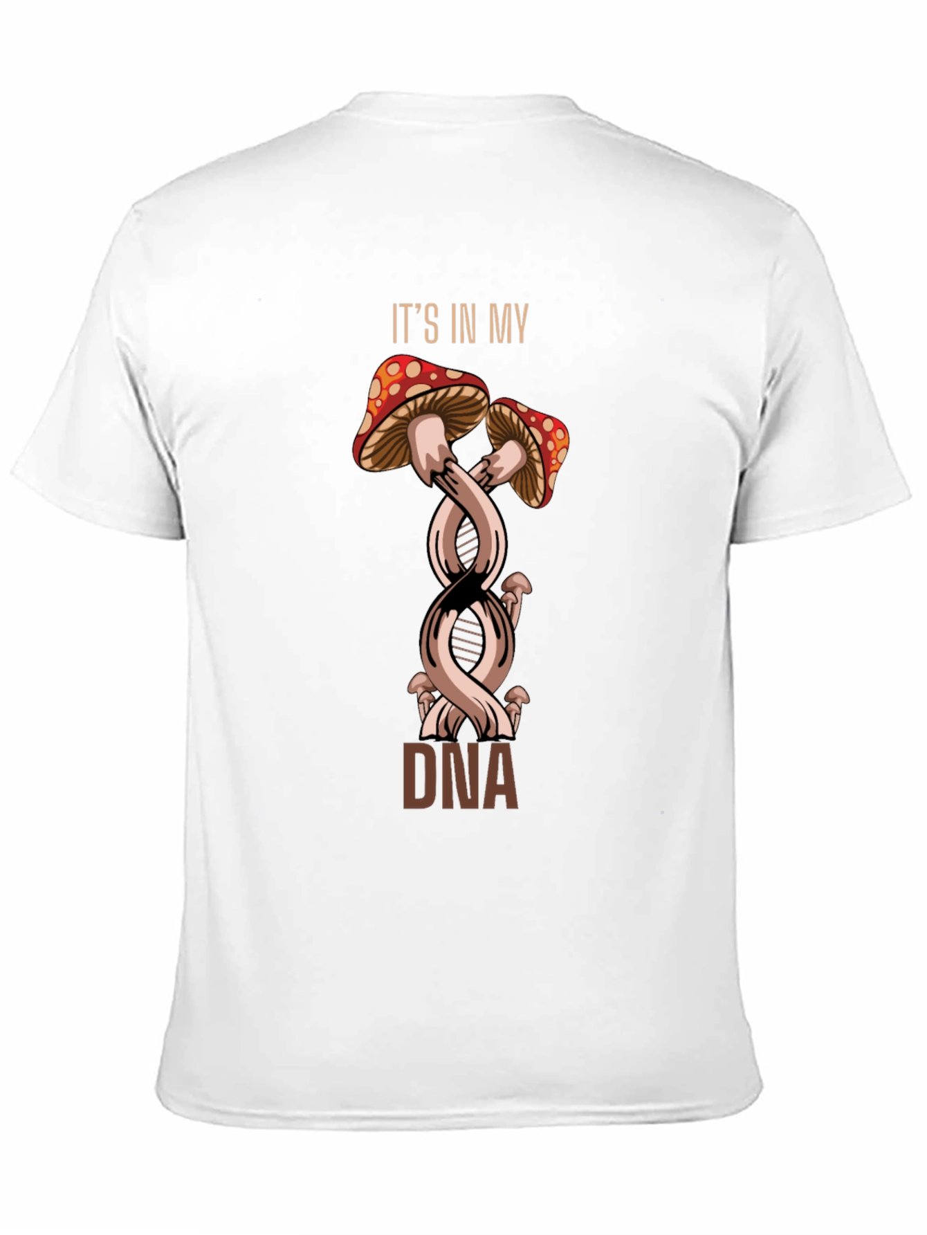 Mushroom DNA Graphic Tee - Unique Design