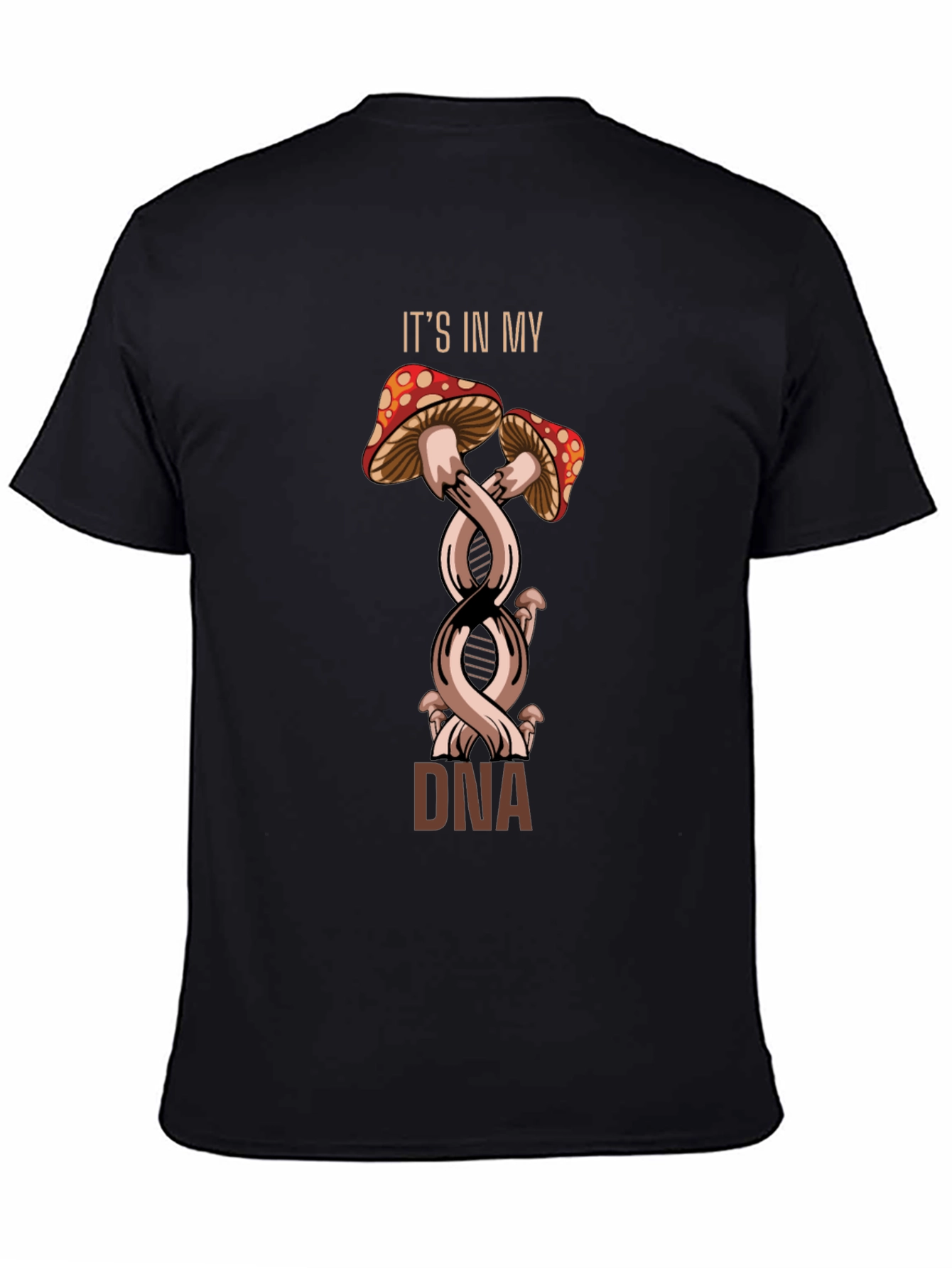 Mushroom DNA Graphic Tee - Unique Design