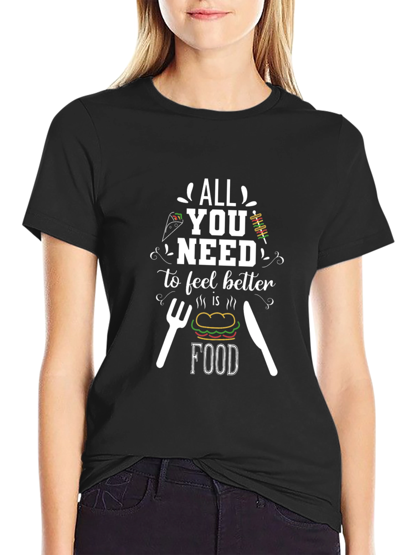 Food Lover T-Shirt - All You Need is Food