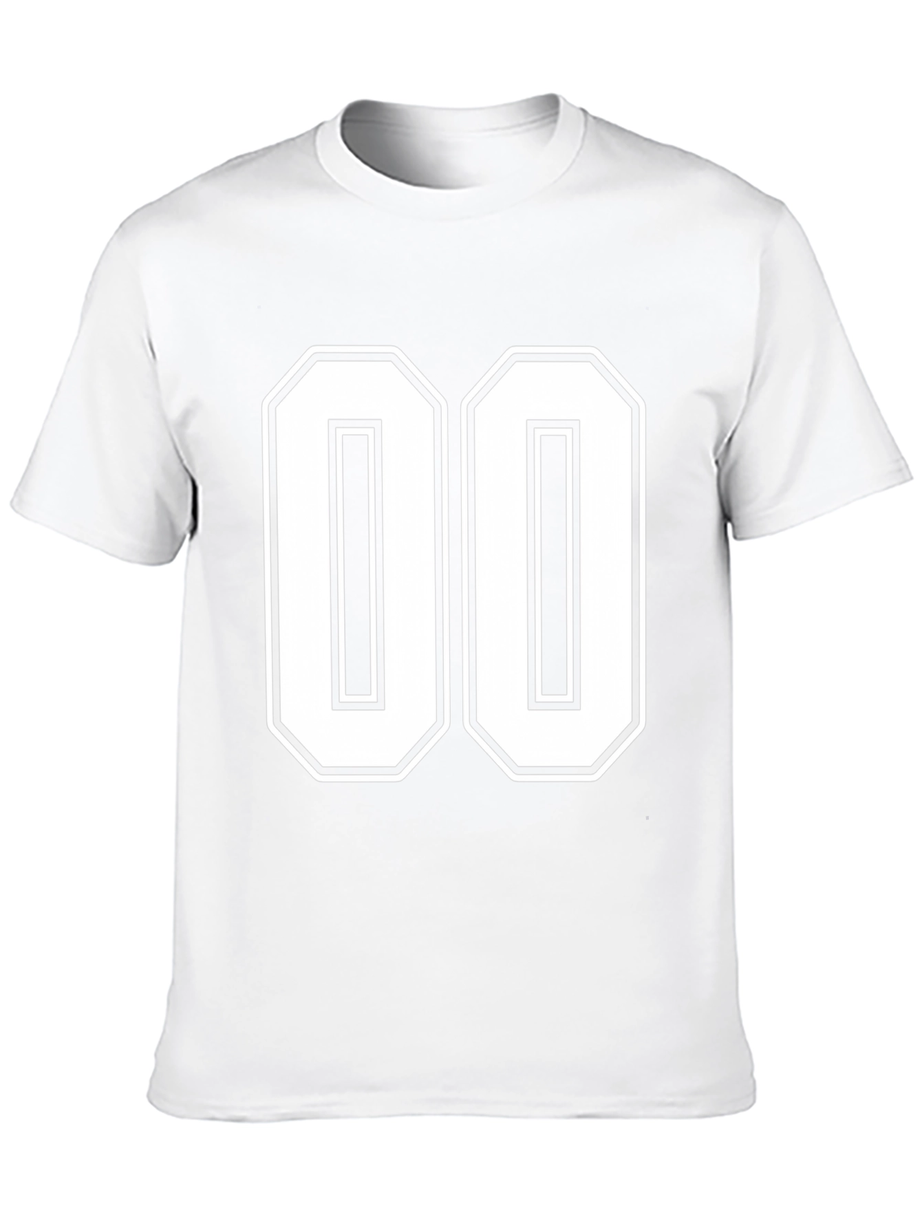 Bold Number 00 Black T-Shirt