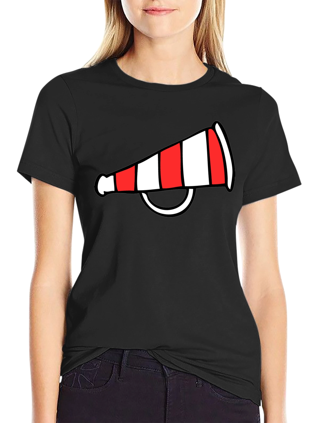 Cheerleader Megaphone Graphic Tee