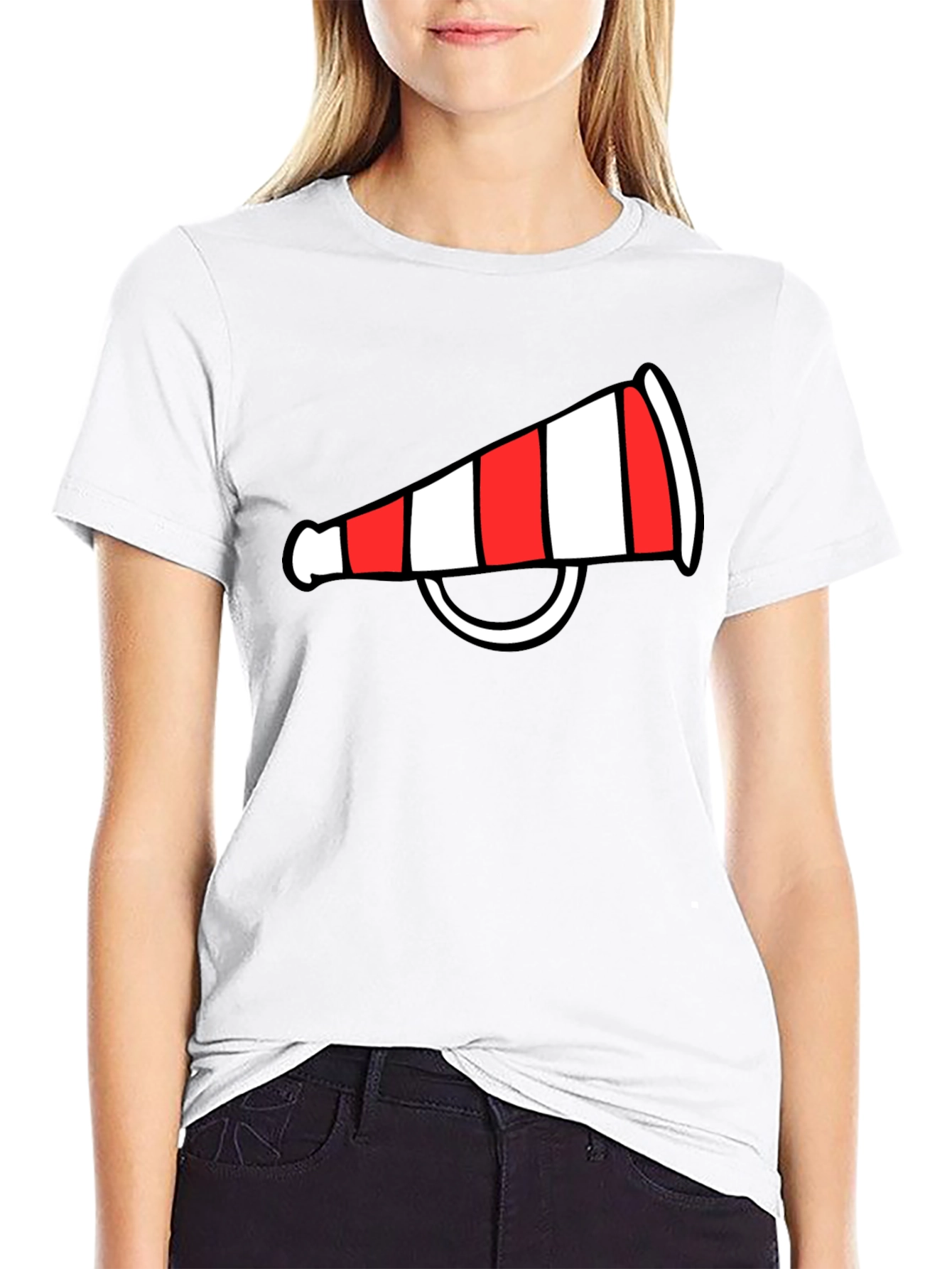 Cheerleader Megaphone Graphic Tee