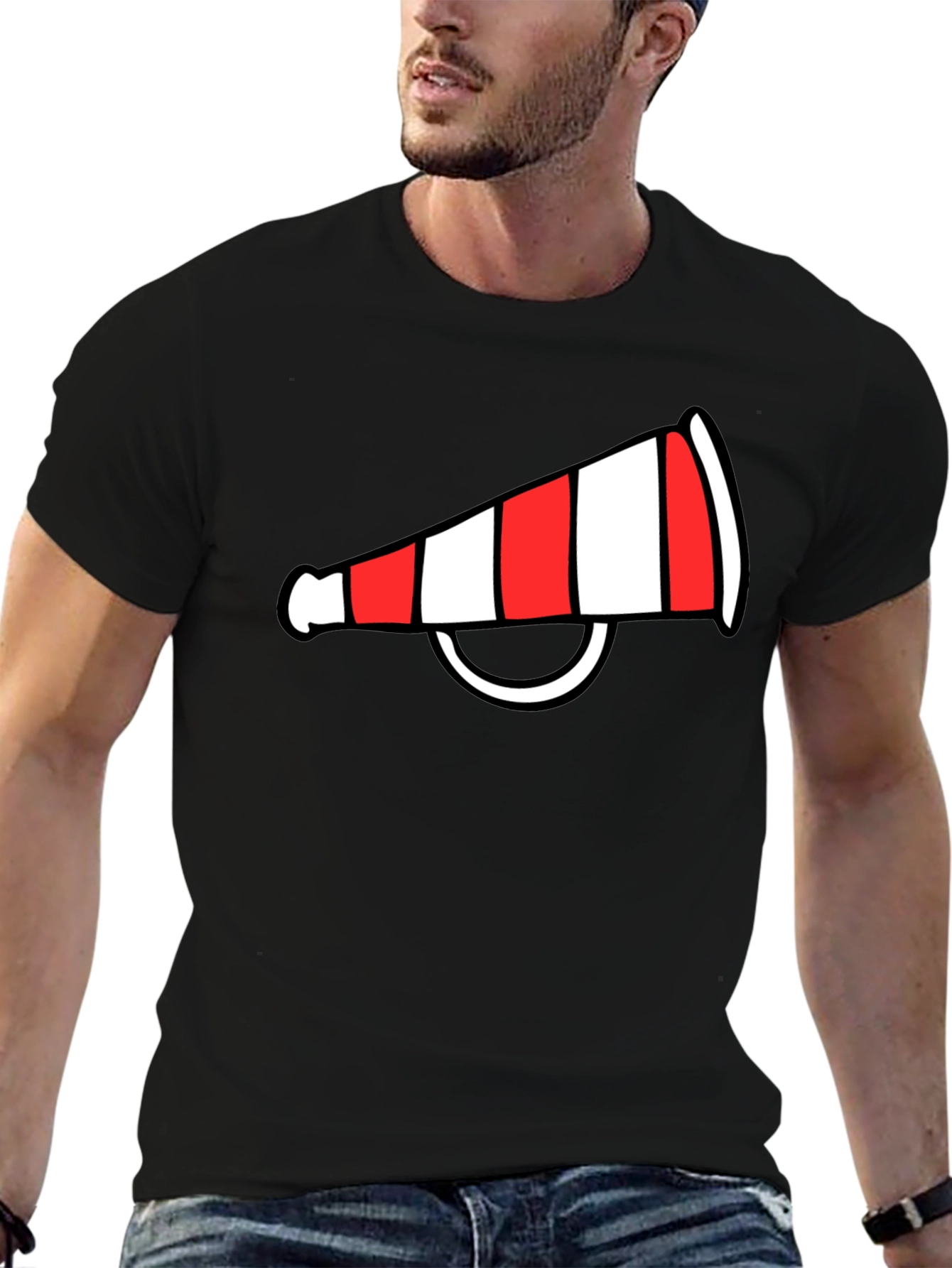 Cheerleader Megaphone Graphic Tee