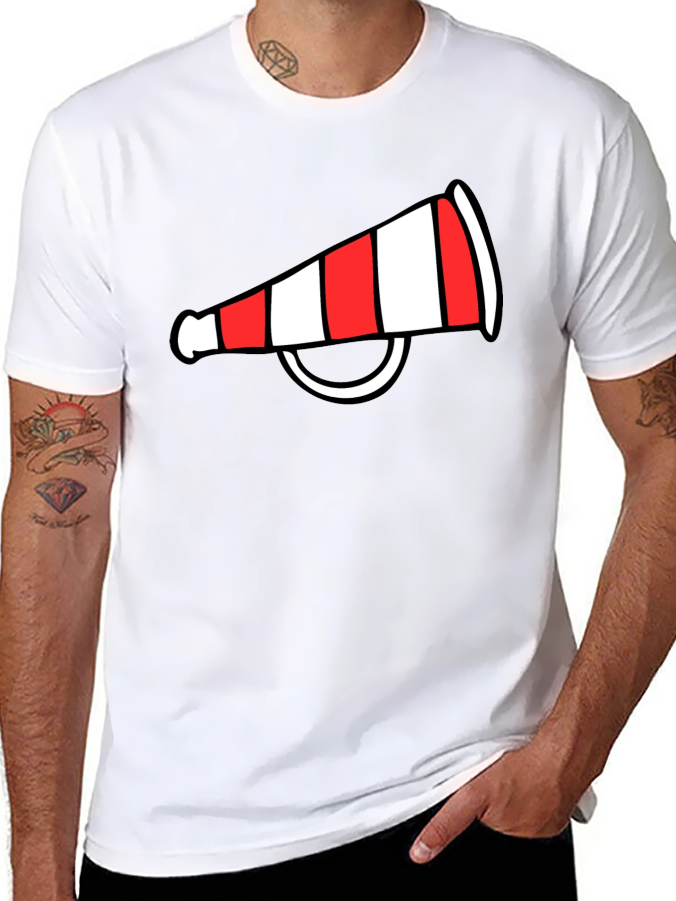 Cheerleader Megaphone Graphic Tee