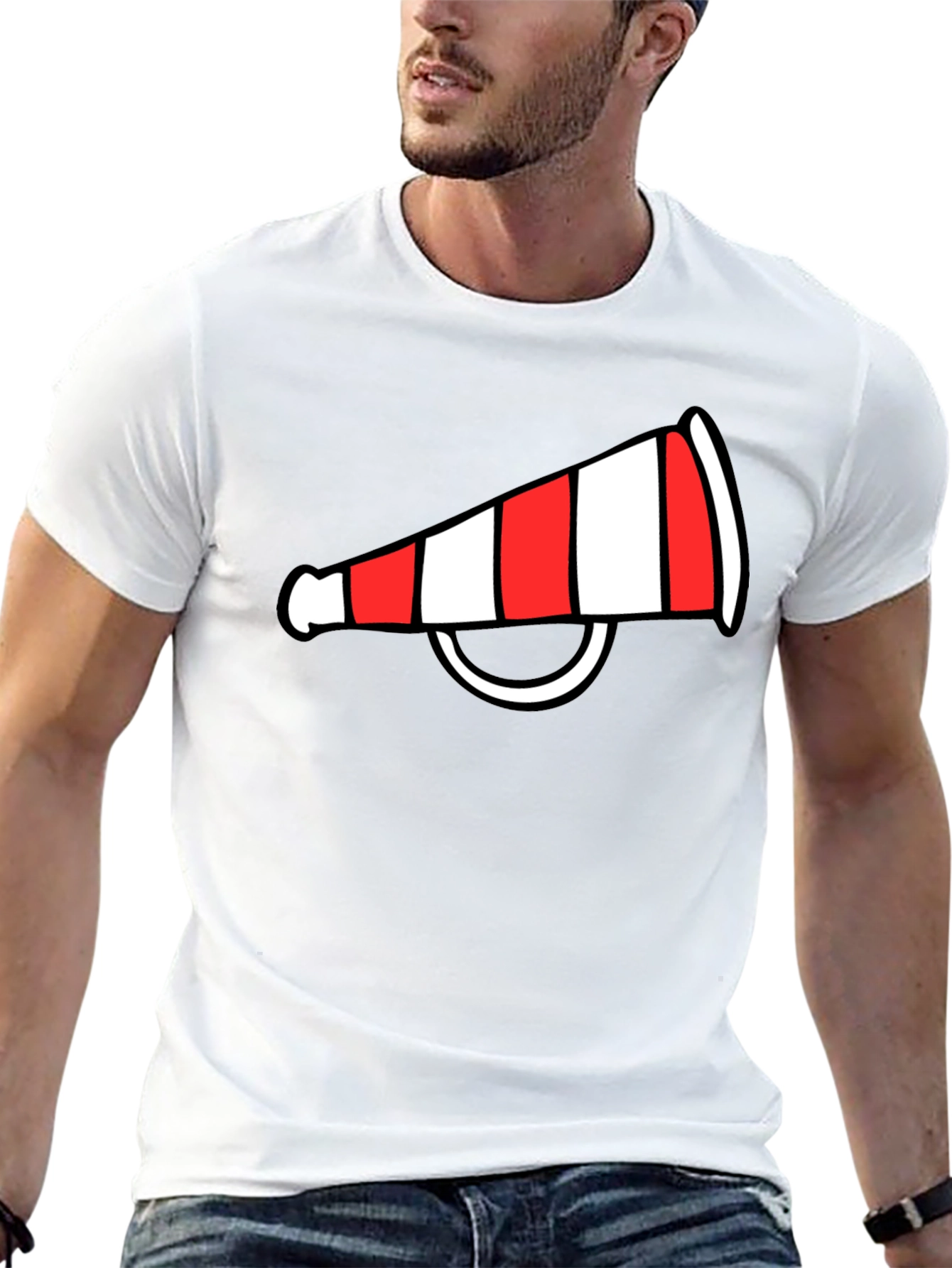 Cheerleader Megaphone Graphic Tee