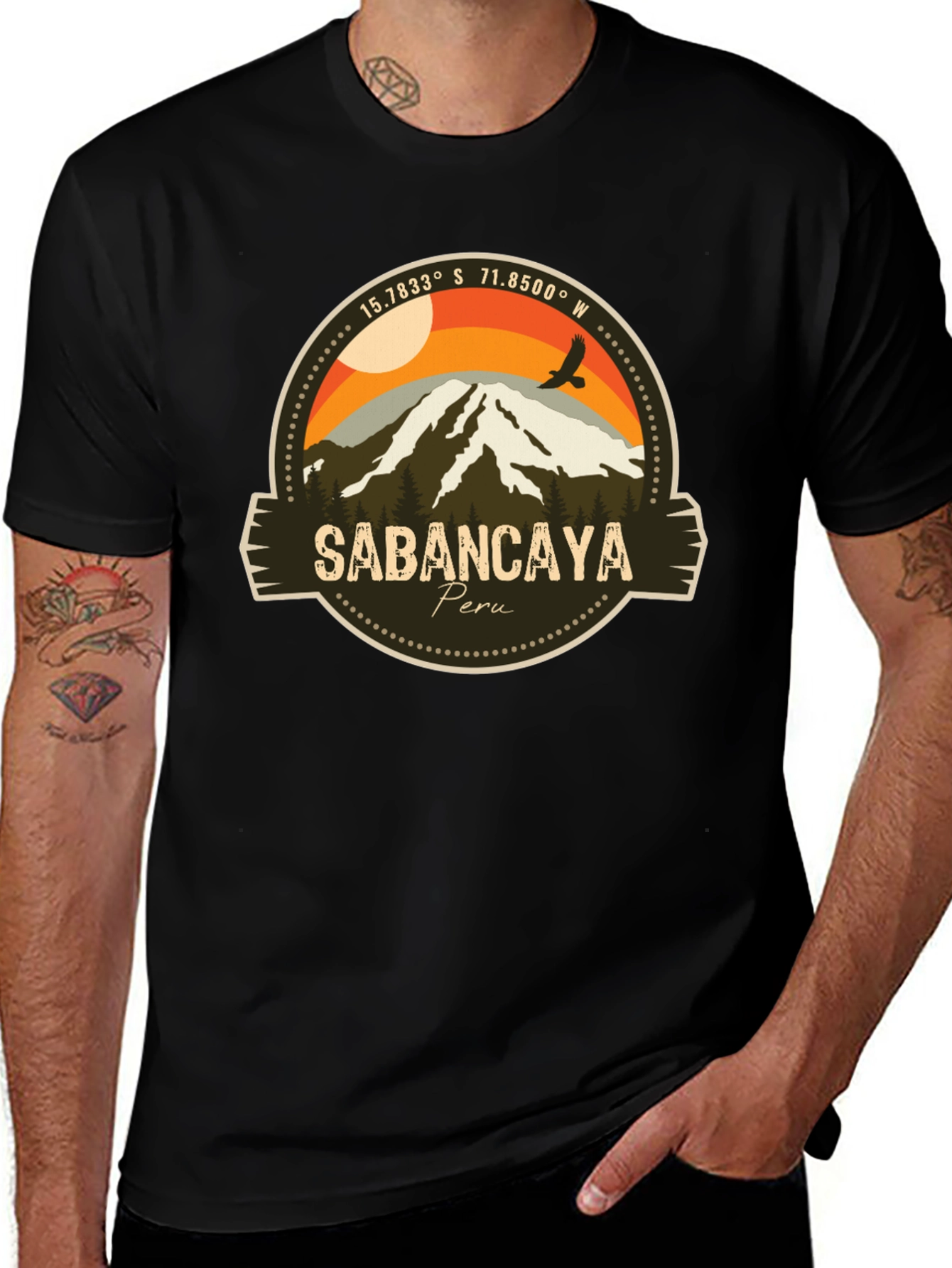 Sabancaya Peru Graphic Tee - Adventure Awaits!