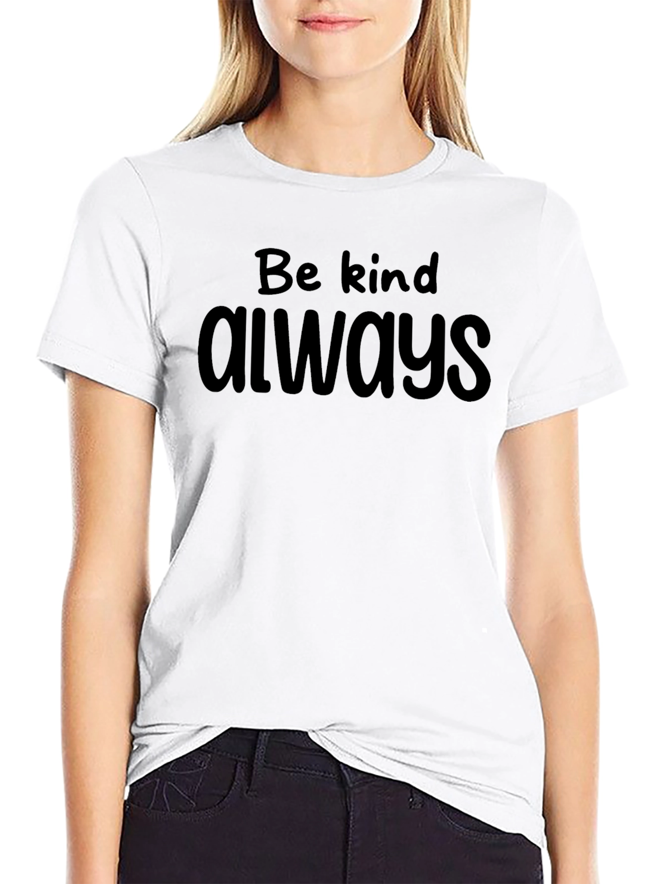 Be Kind Always Graphic Tee - Black