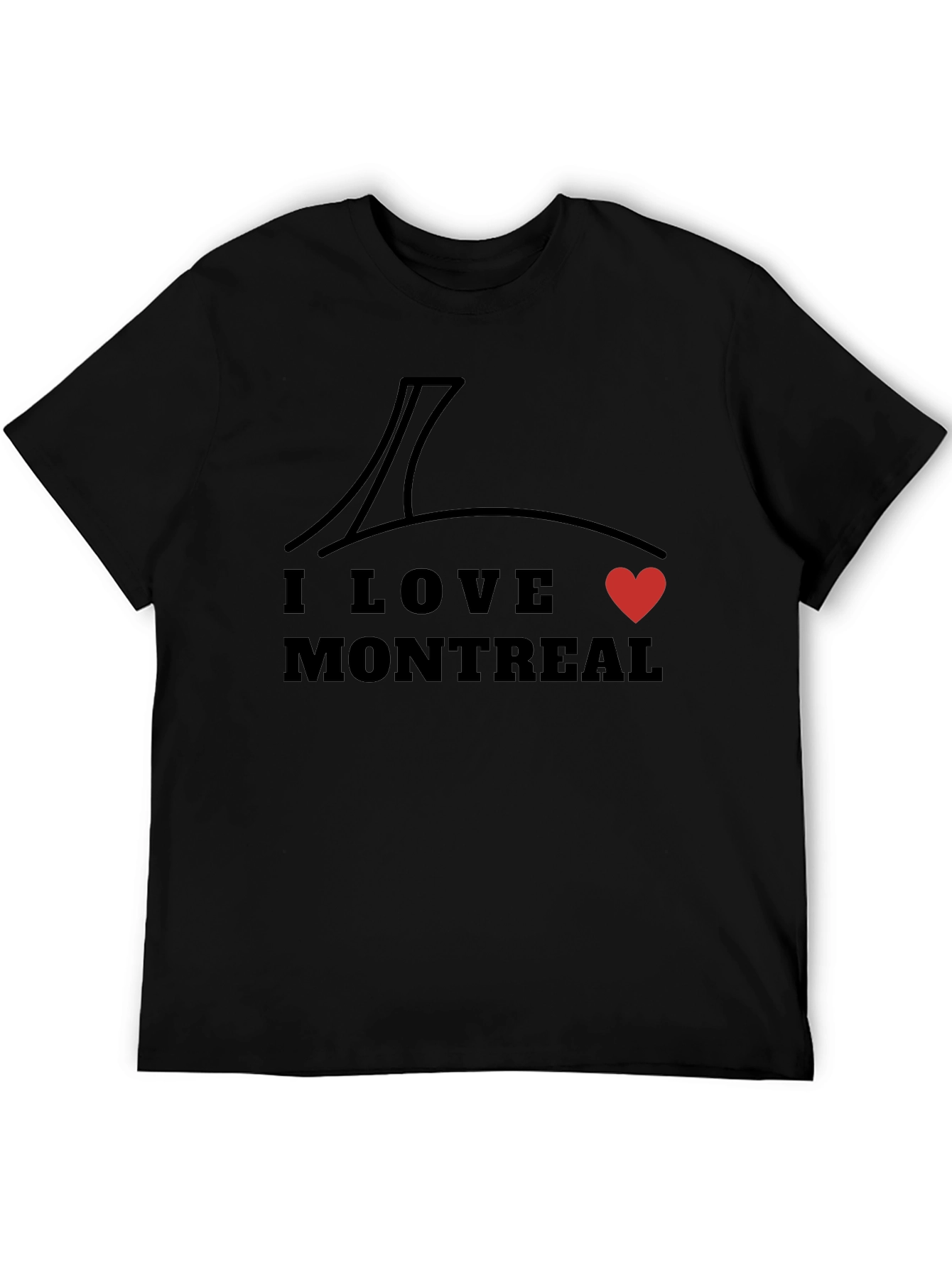 I Love Montreal Black Graphic Tee