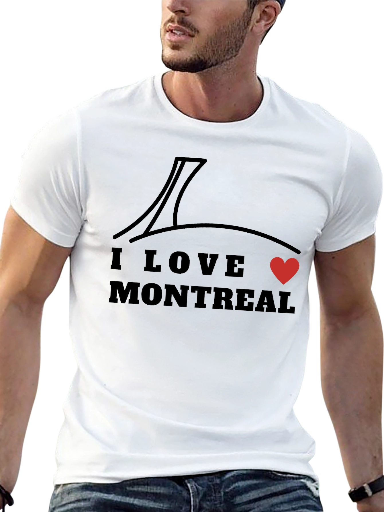I Love Montreal Black Graphic Tee