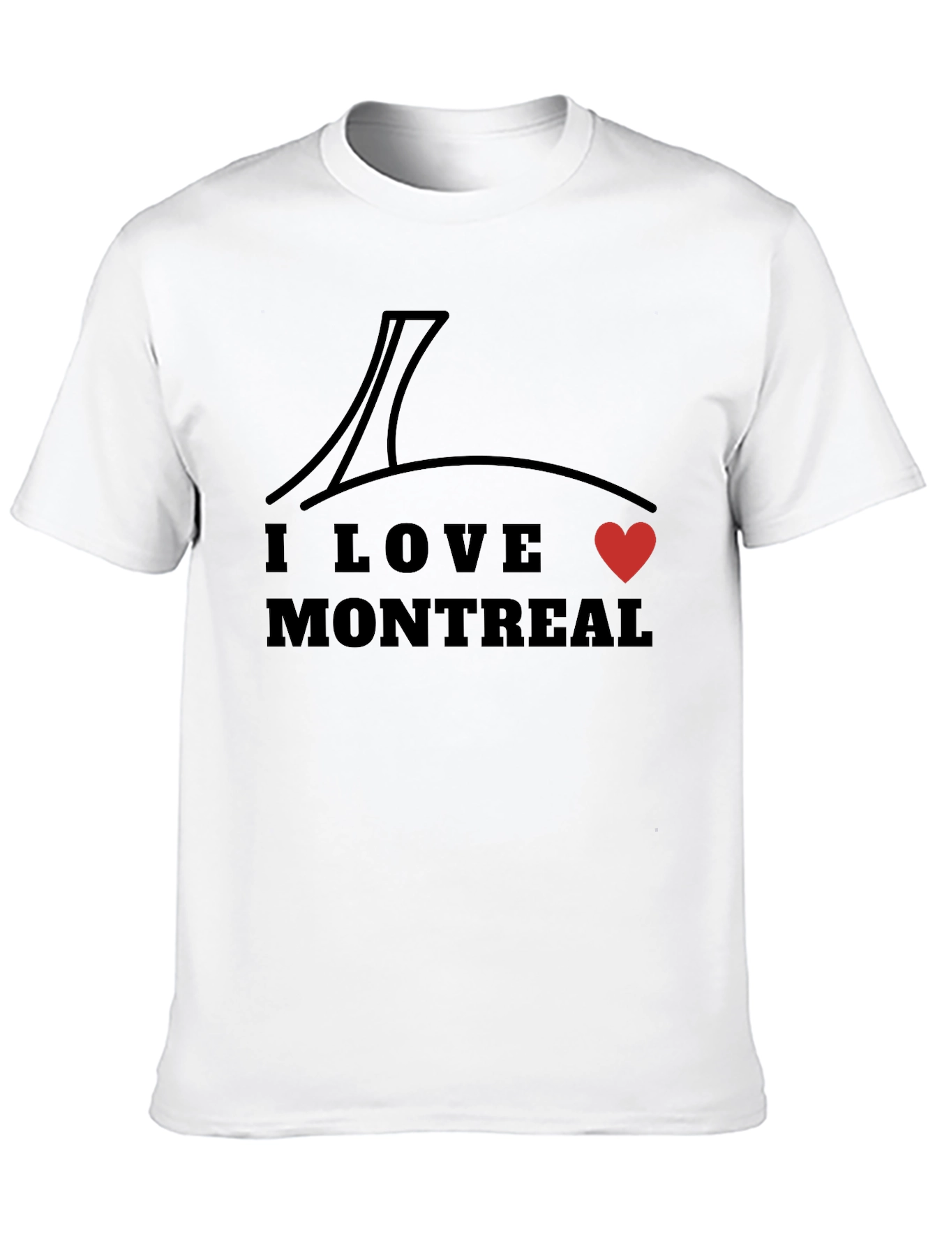 I Love Montreal Black Graphic Tee