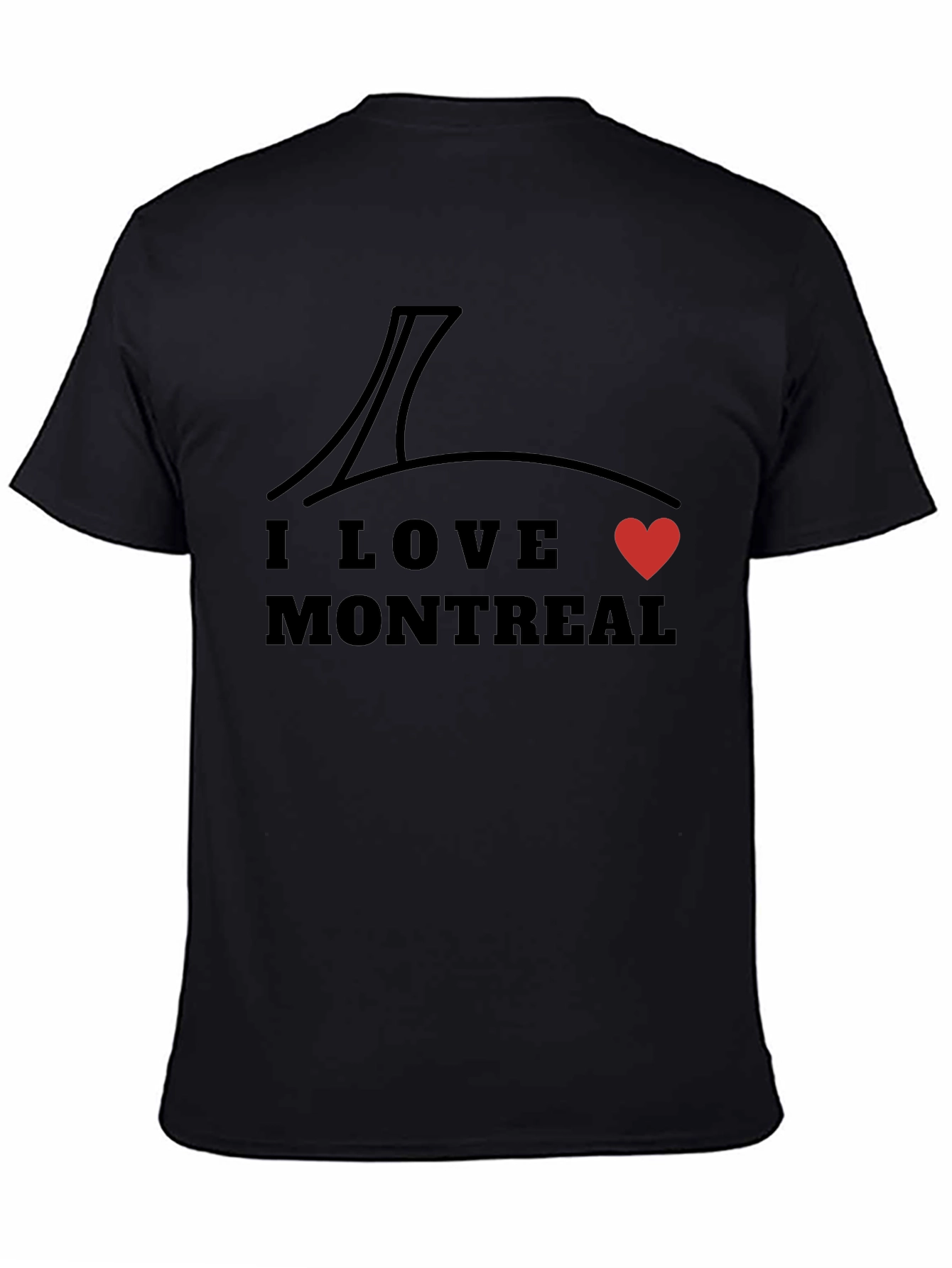I Love Montreal Black Graphic Tee