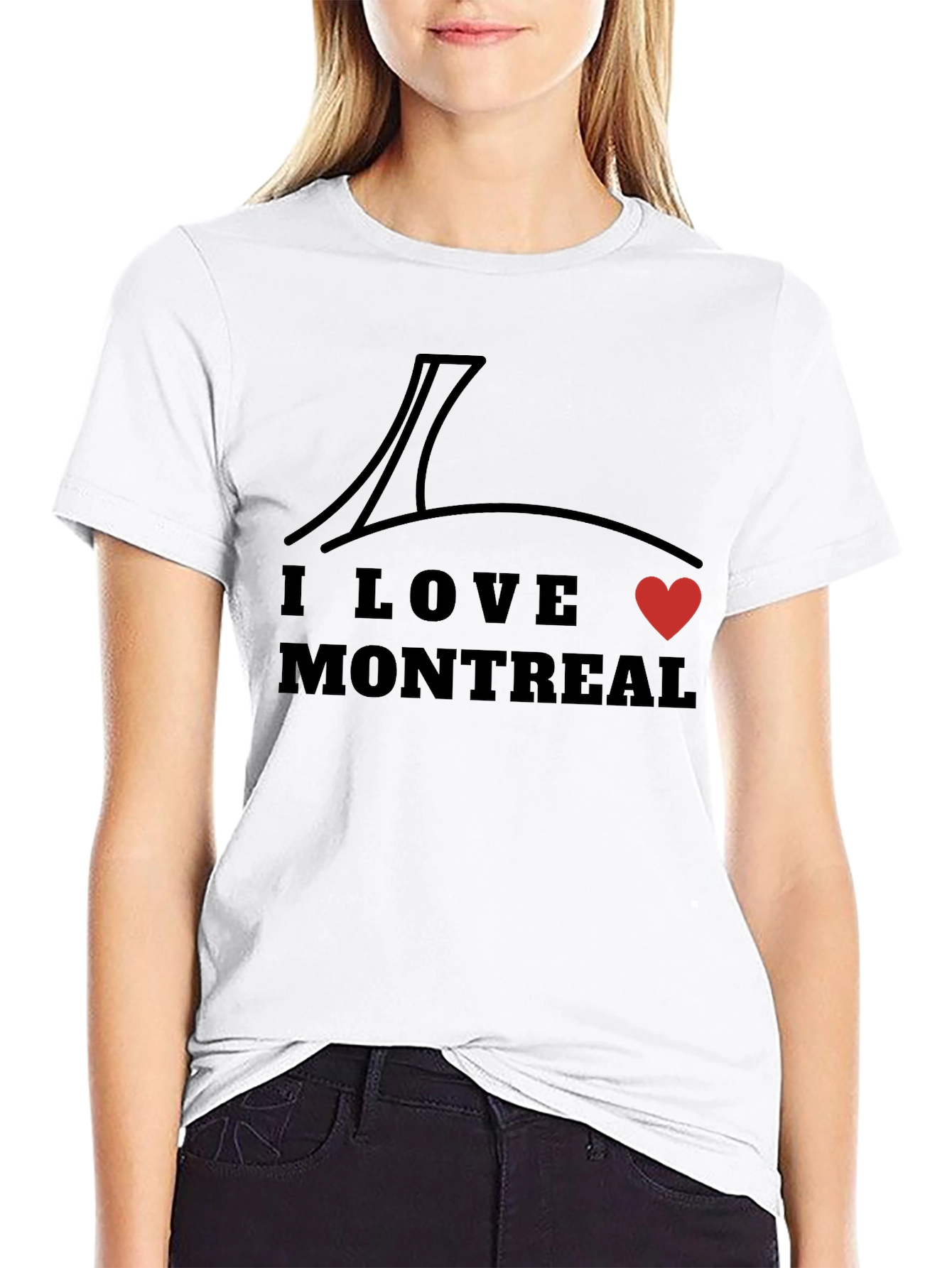 I Love Montreal Black Graphic Tee