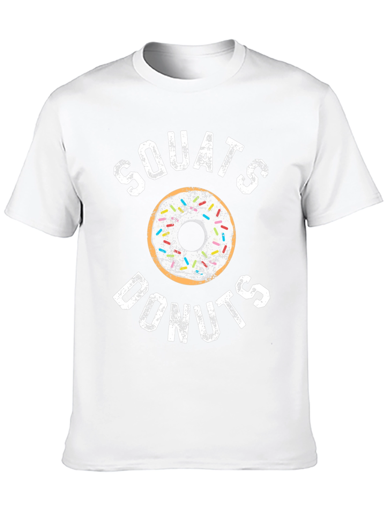 Squats Donuts Black Graphic T-Shirt