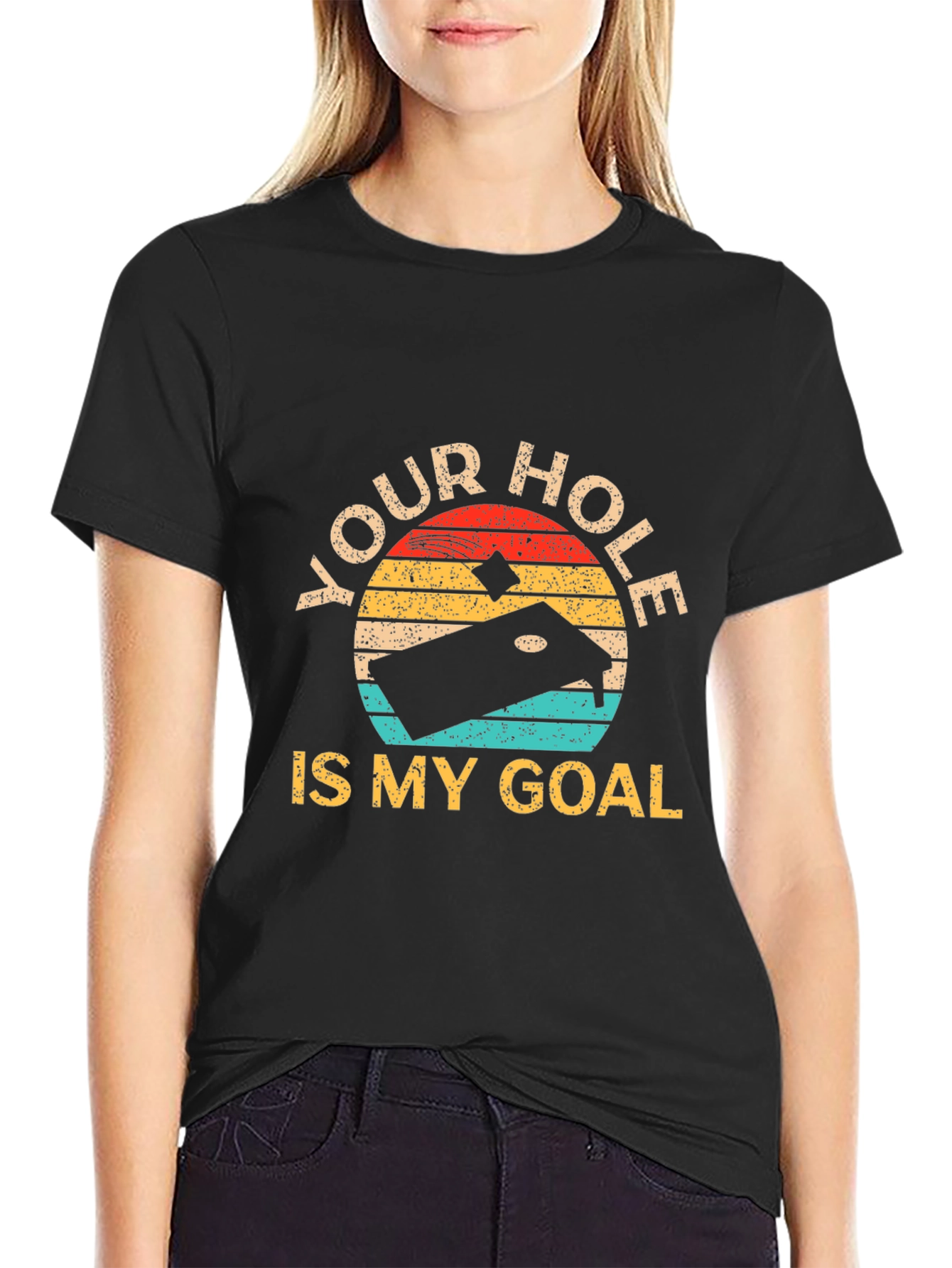 Your Hole is My Goal Retro T-Shirt
