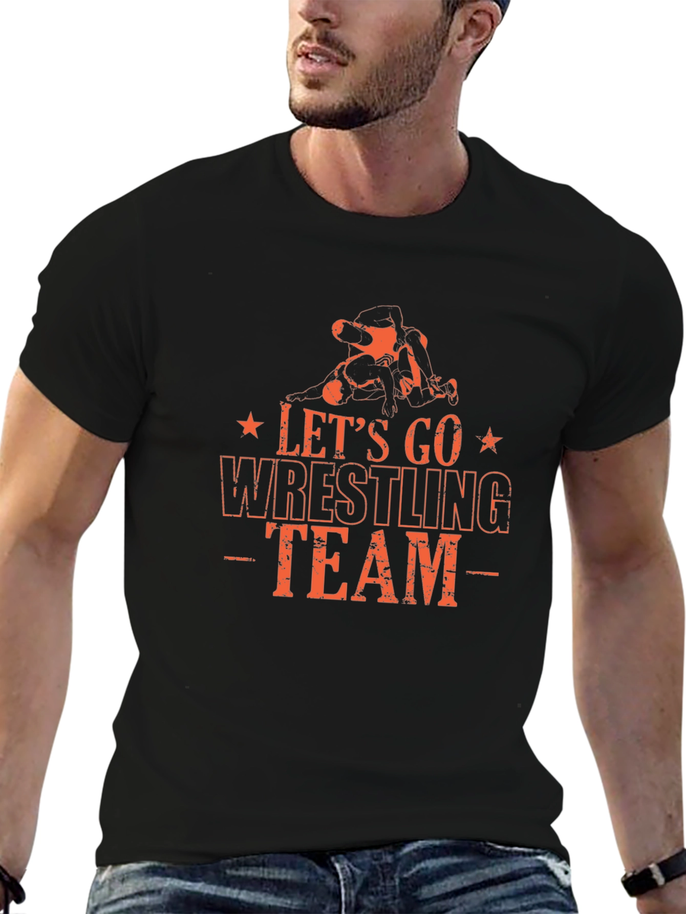 Wrestling Team Graphic T-Shirt