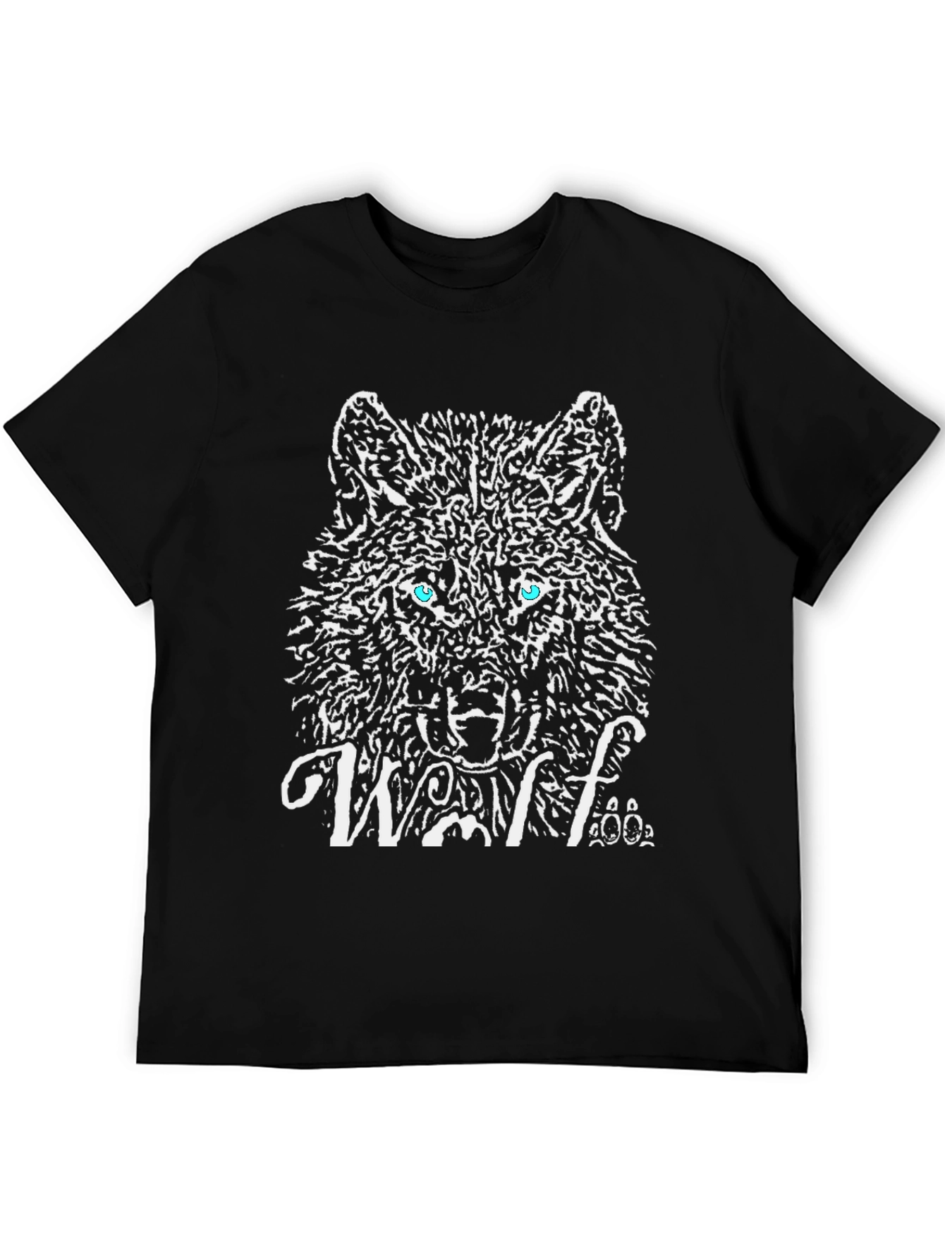 Wolf Graphic T-Shirt - Black Cotton Tee