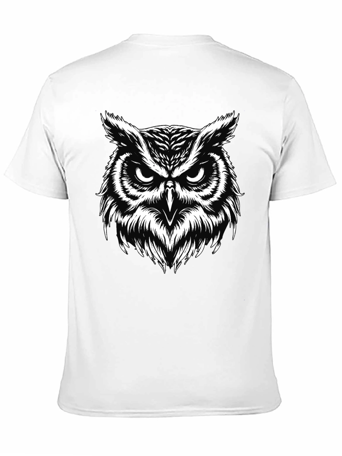 Cool Owl Graphic Black T-Shirt