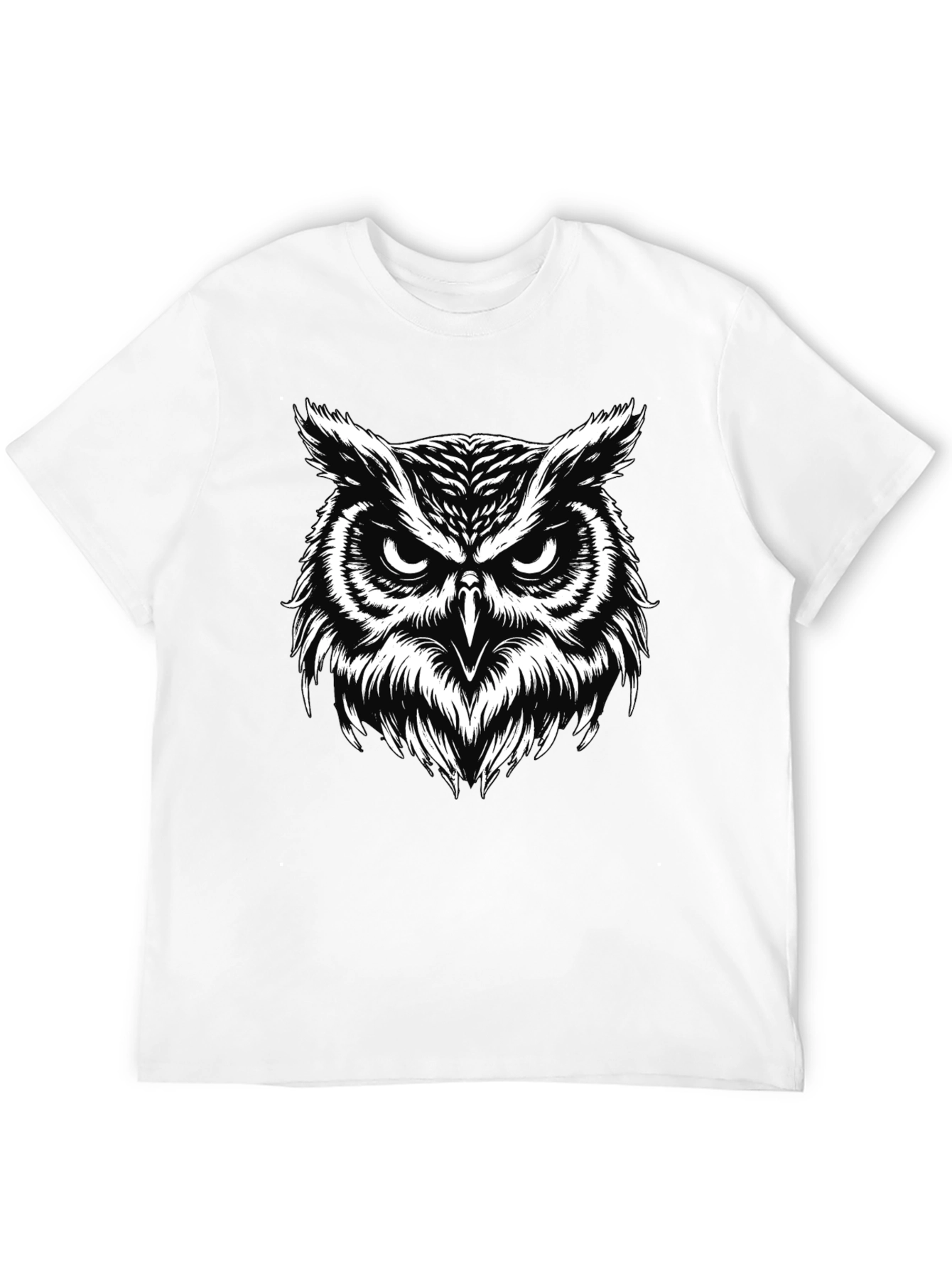 Cool Owl Graphic Black T-Shirt