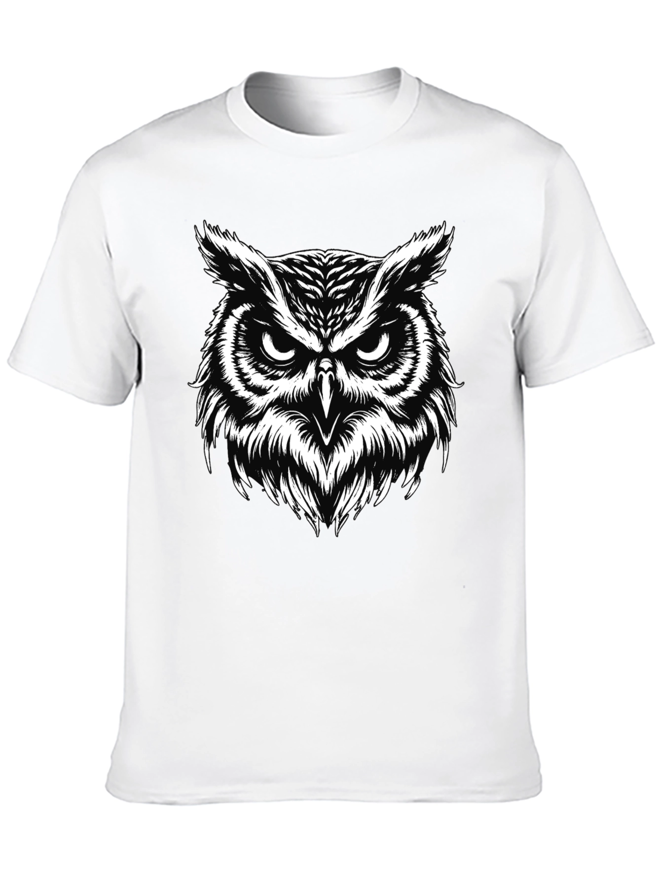 Cool Owl Graphic Black T-Shirt