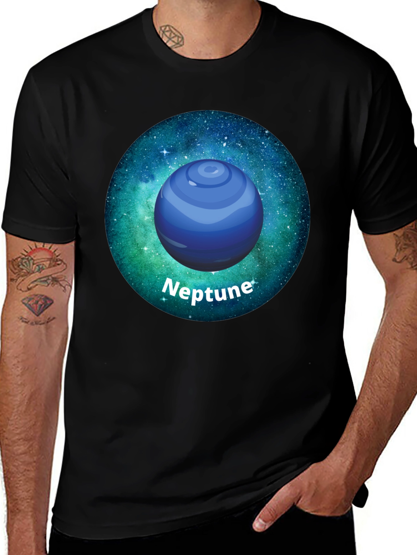 Neptune Galaxy T-Shirt - Space Graphic Tee