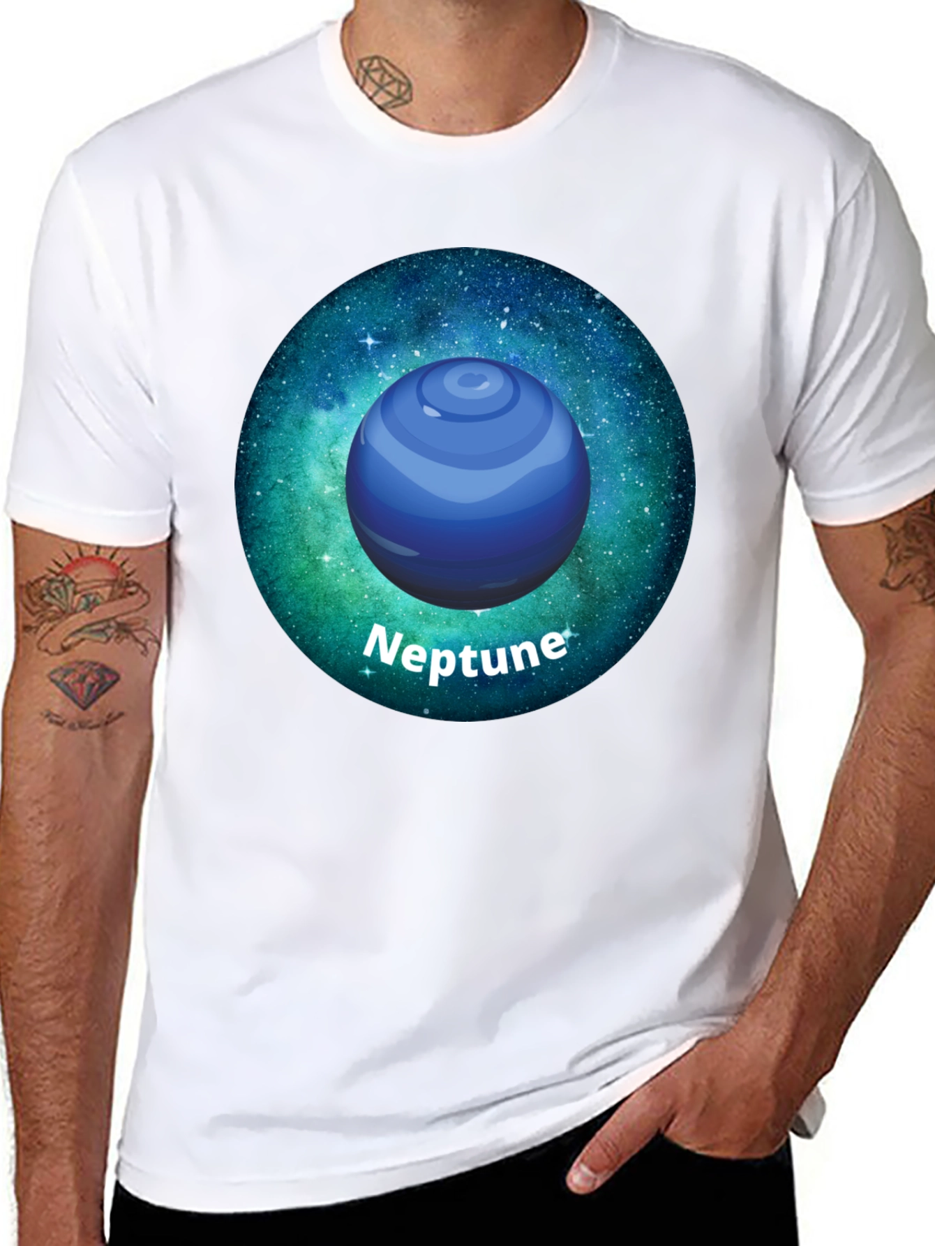 Neptune Galaxy T-Shirt - Space Graphic Tee