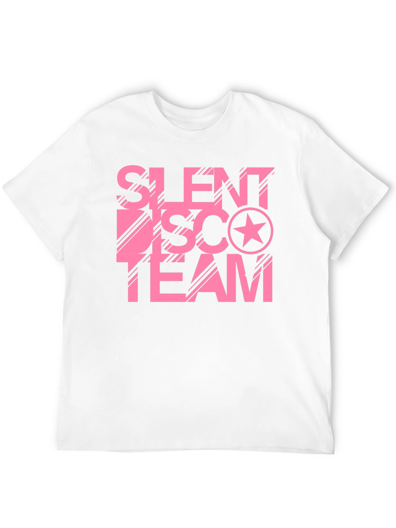 Silent Disco Team Black Cotton Graphic Tee