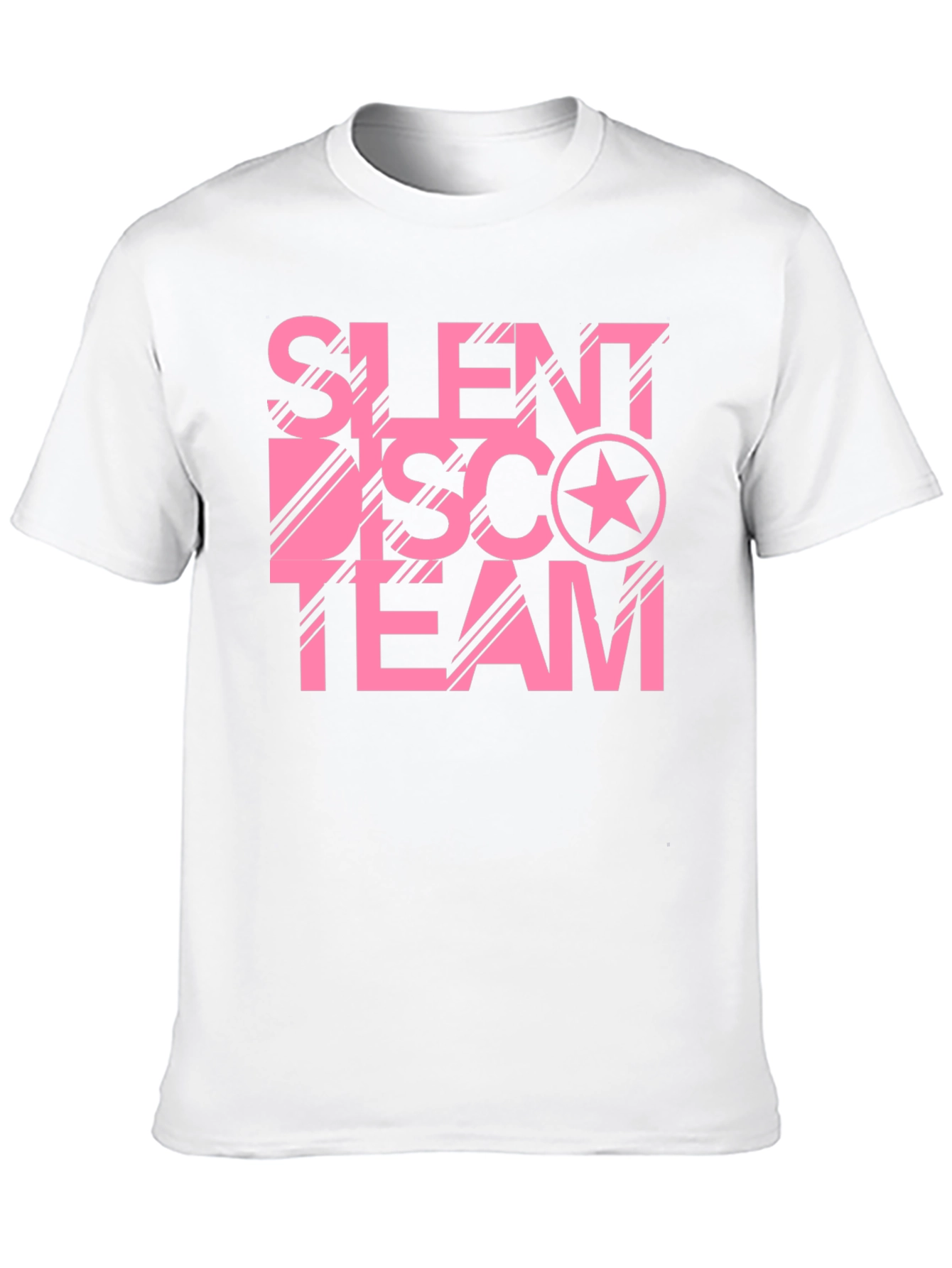 Silent Disco Team Black Cotton Graphic Tee
