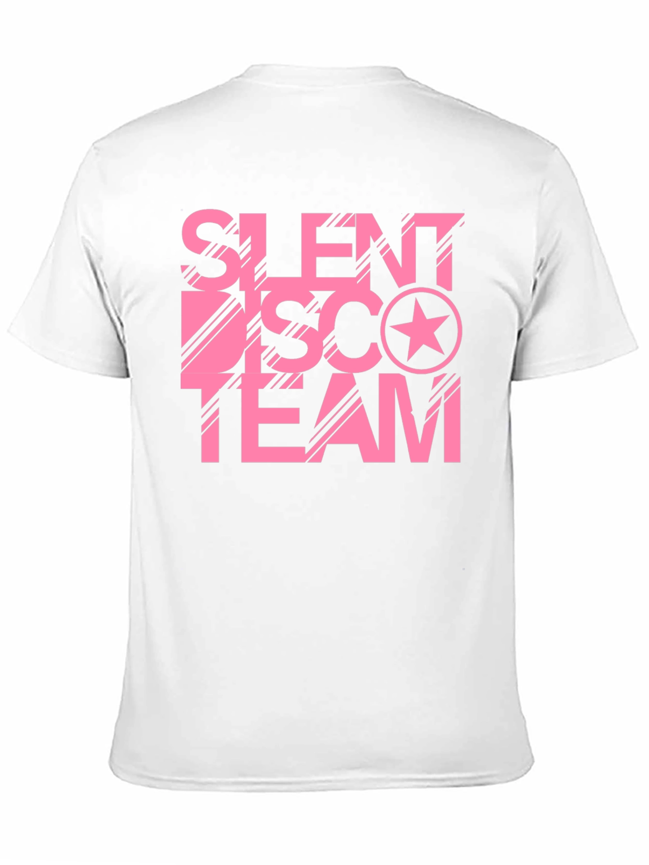 Silent Disco Team Black Cotton Graphic Tee