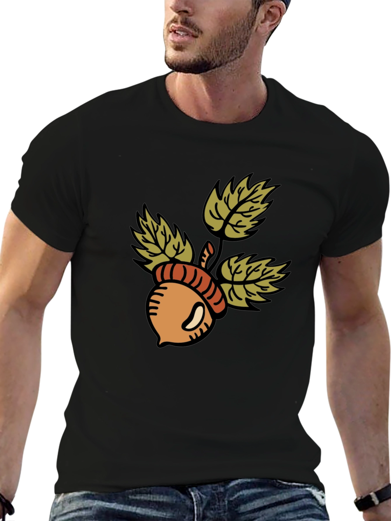 Acorn Graphic T-Shirt - Casual Style
