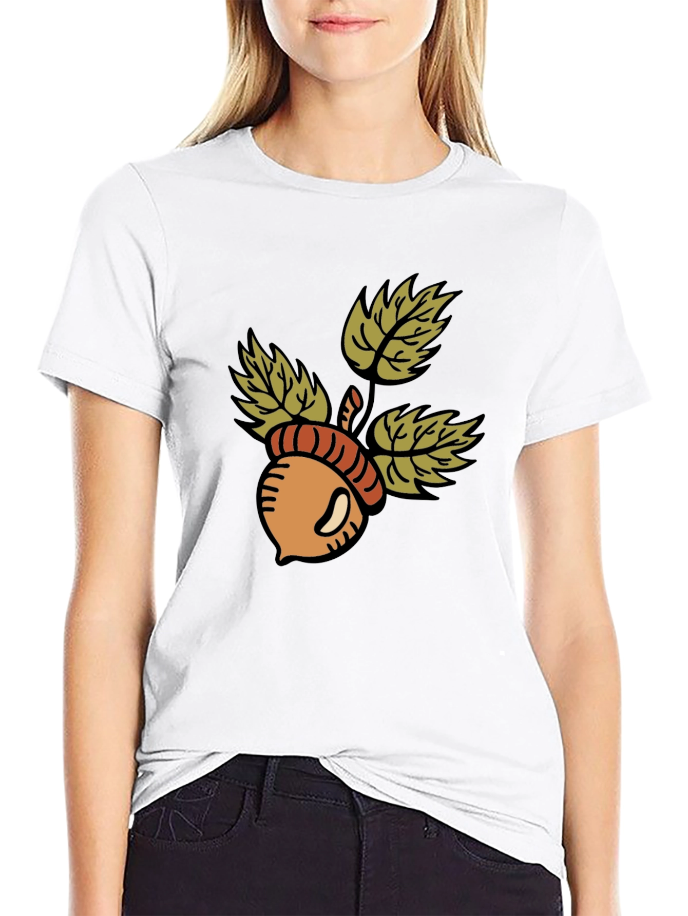 Acorn Graphic T-Shirt - Casual Style