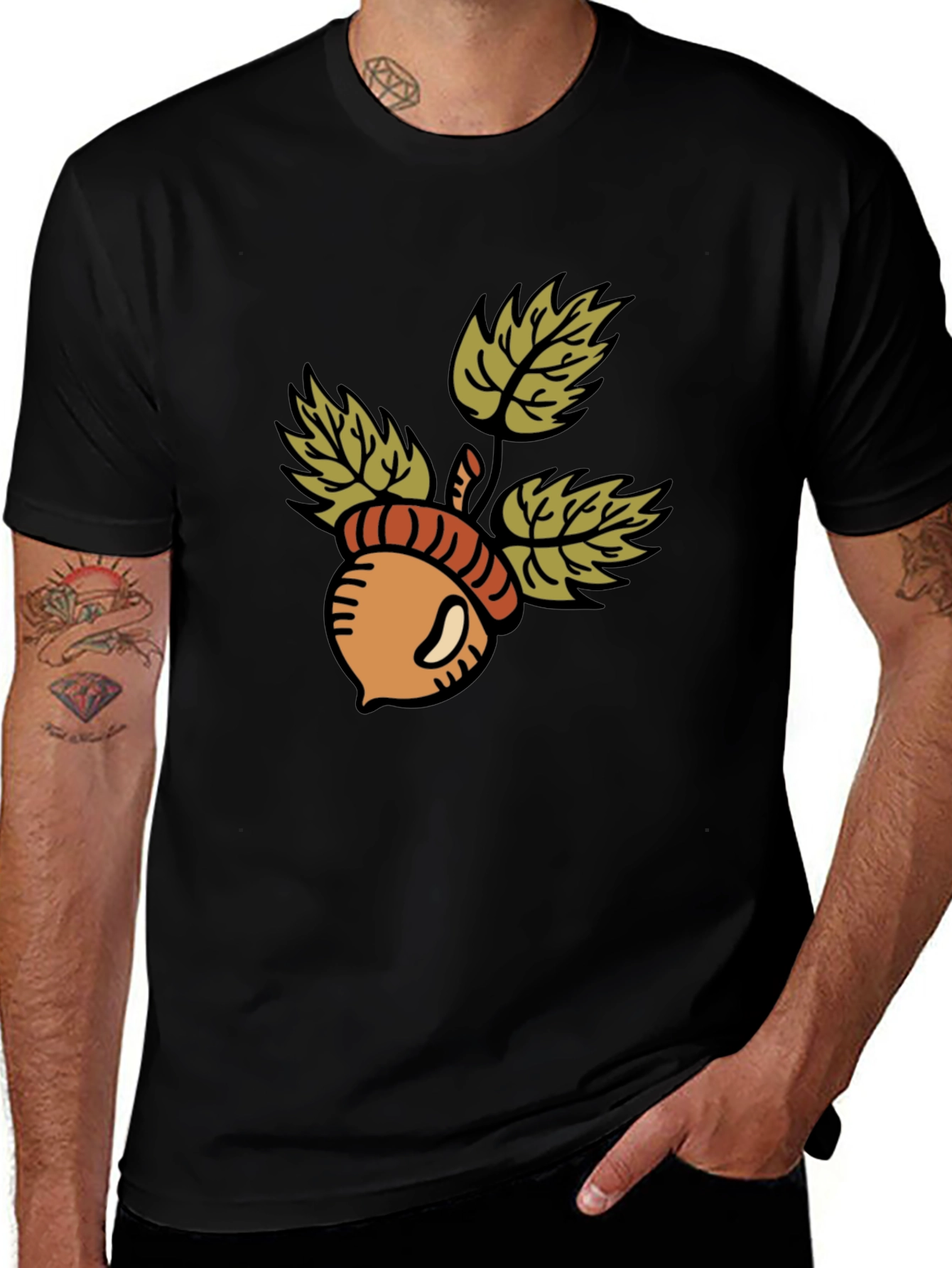 Acorn Graphic T-Shirt - Casual Style