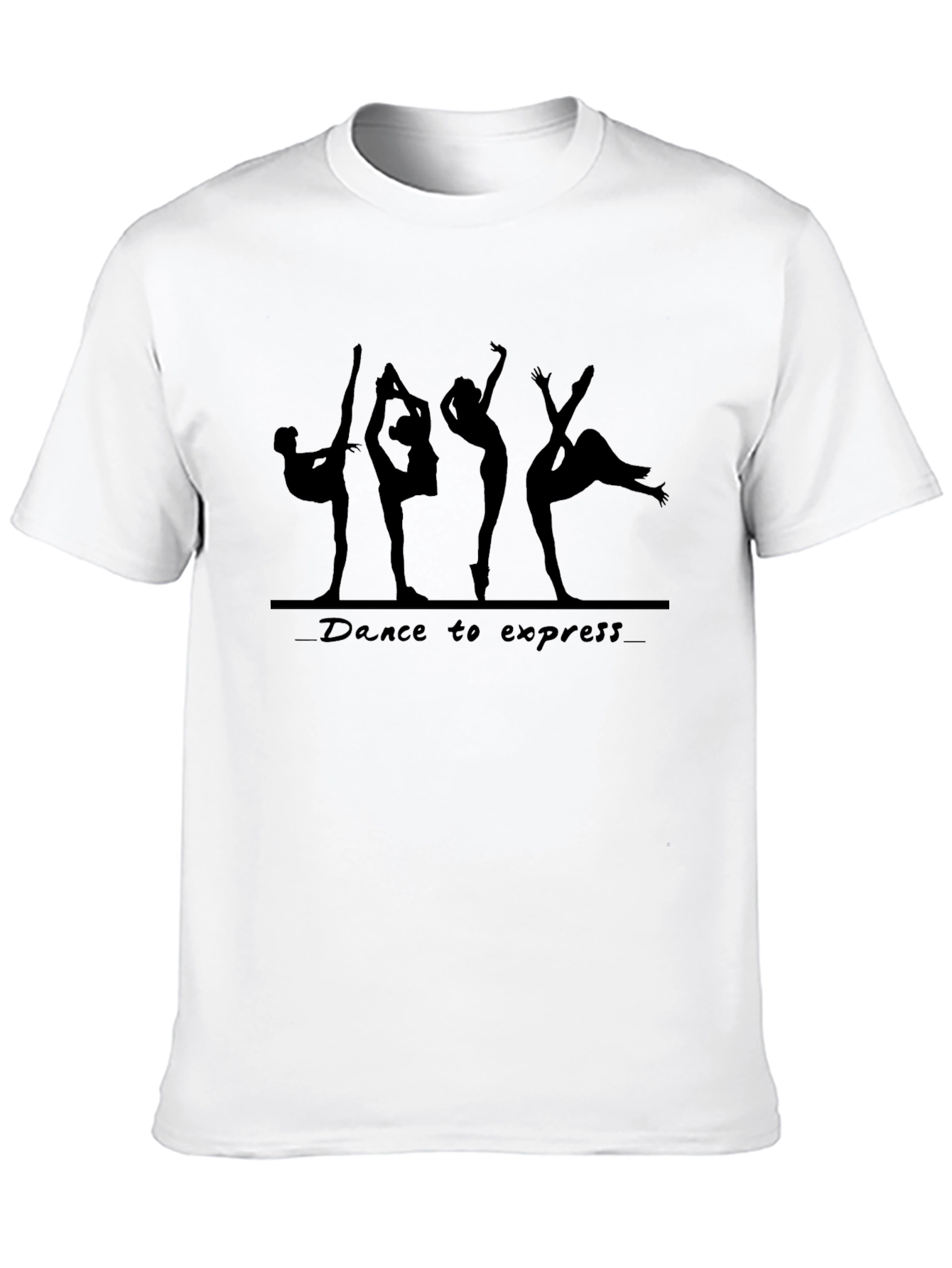 Dance to Express Black Graphic Tee