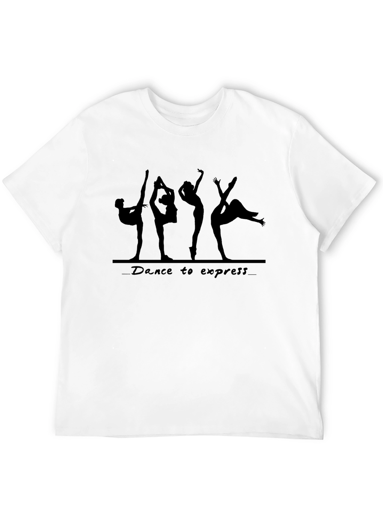 Dance to Express Black Graphic Tee