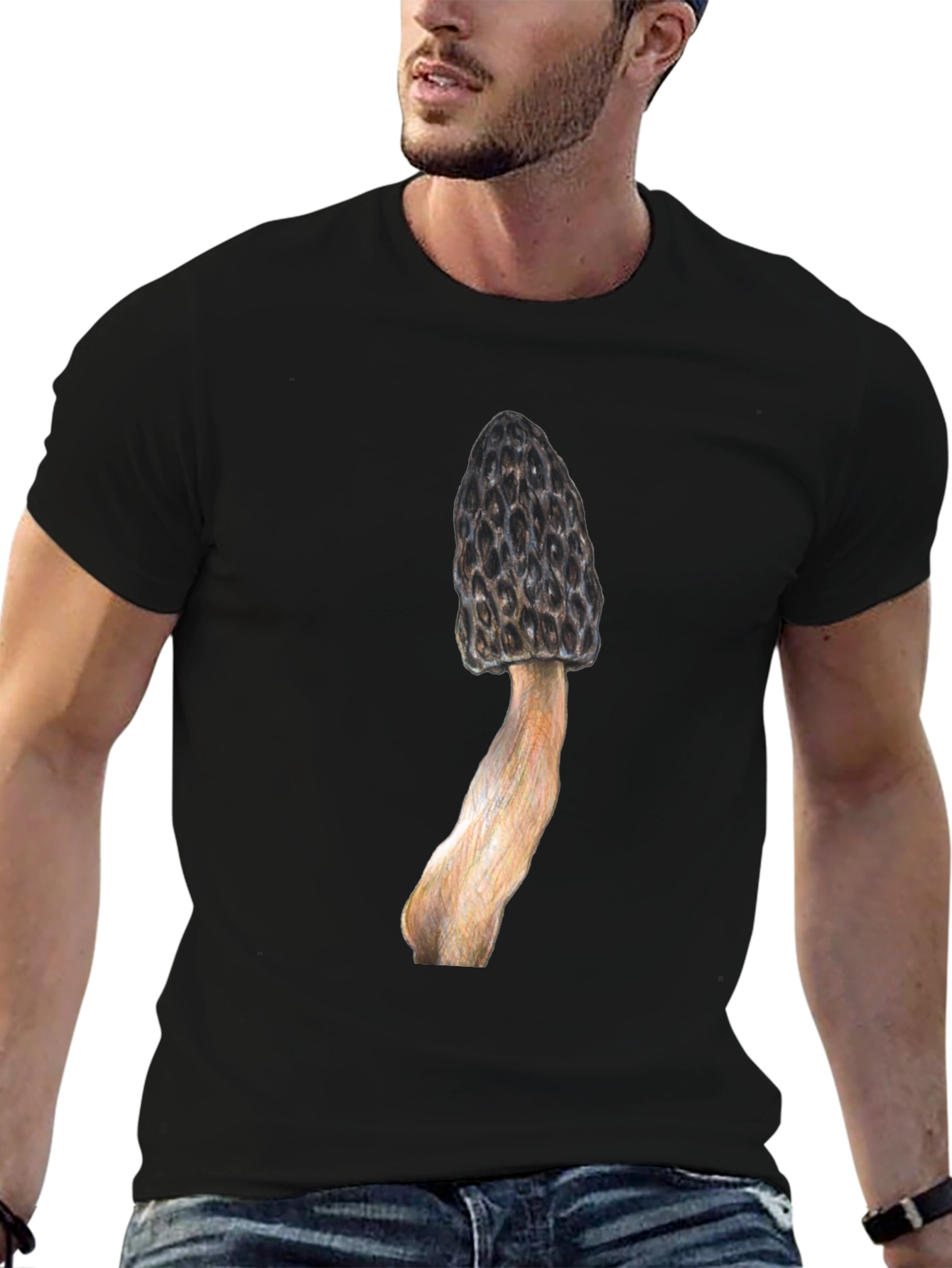 Morel Mushroom Graphic T-Shirt