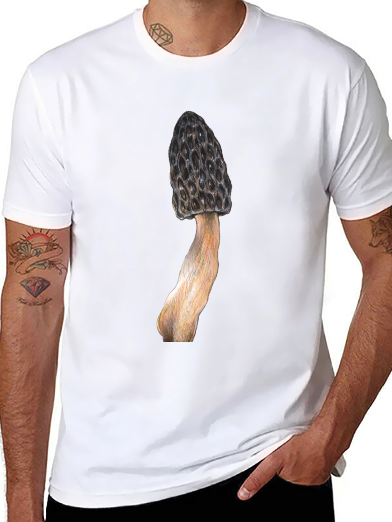 Morel Mushroom Graphic T-Shirt