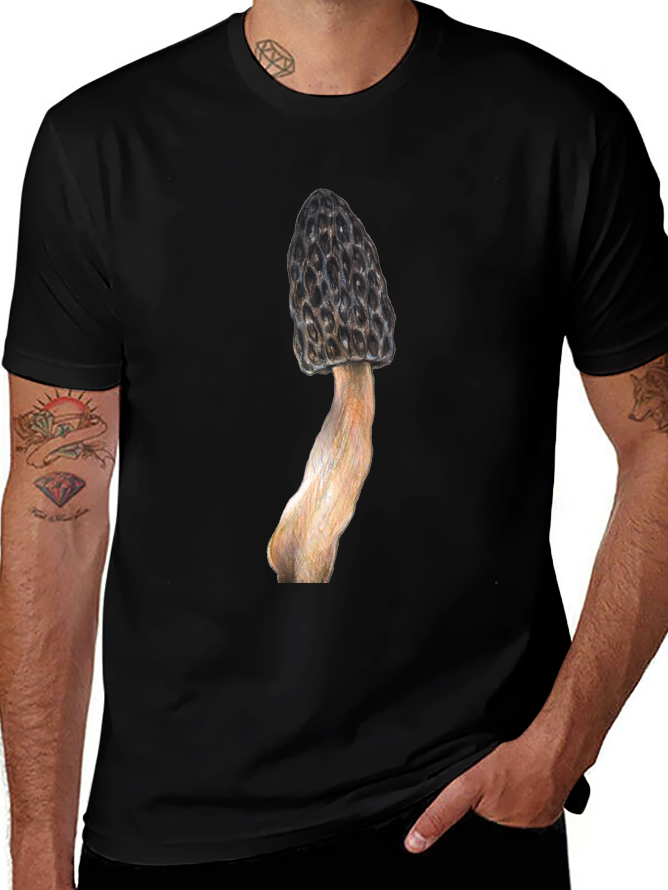 Morel Mushroom Graphic T-Shirt