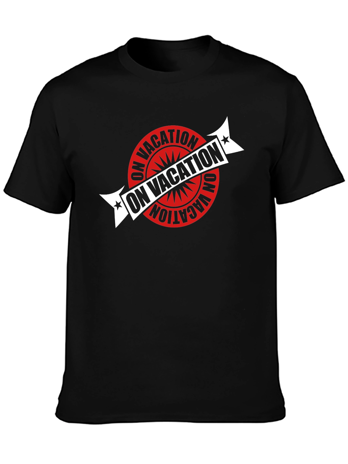 On Vacation Graphic Print T-Shirt