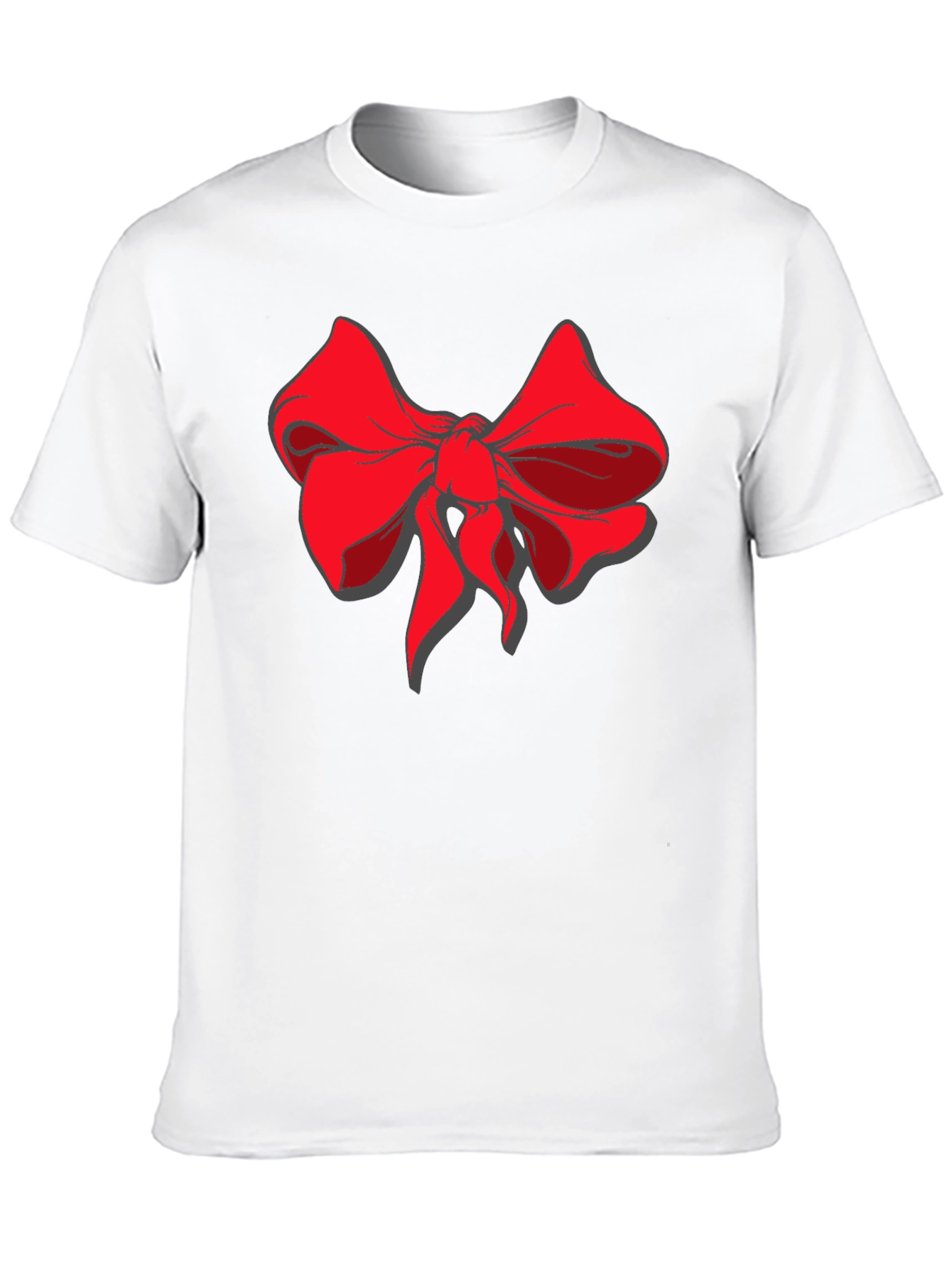 Bold Bow Graphic Tee - Stylish Black Cotton Shirt