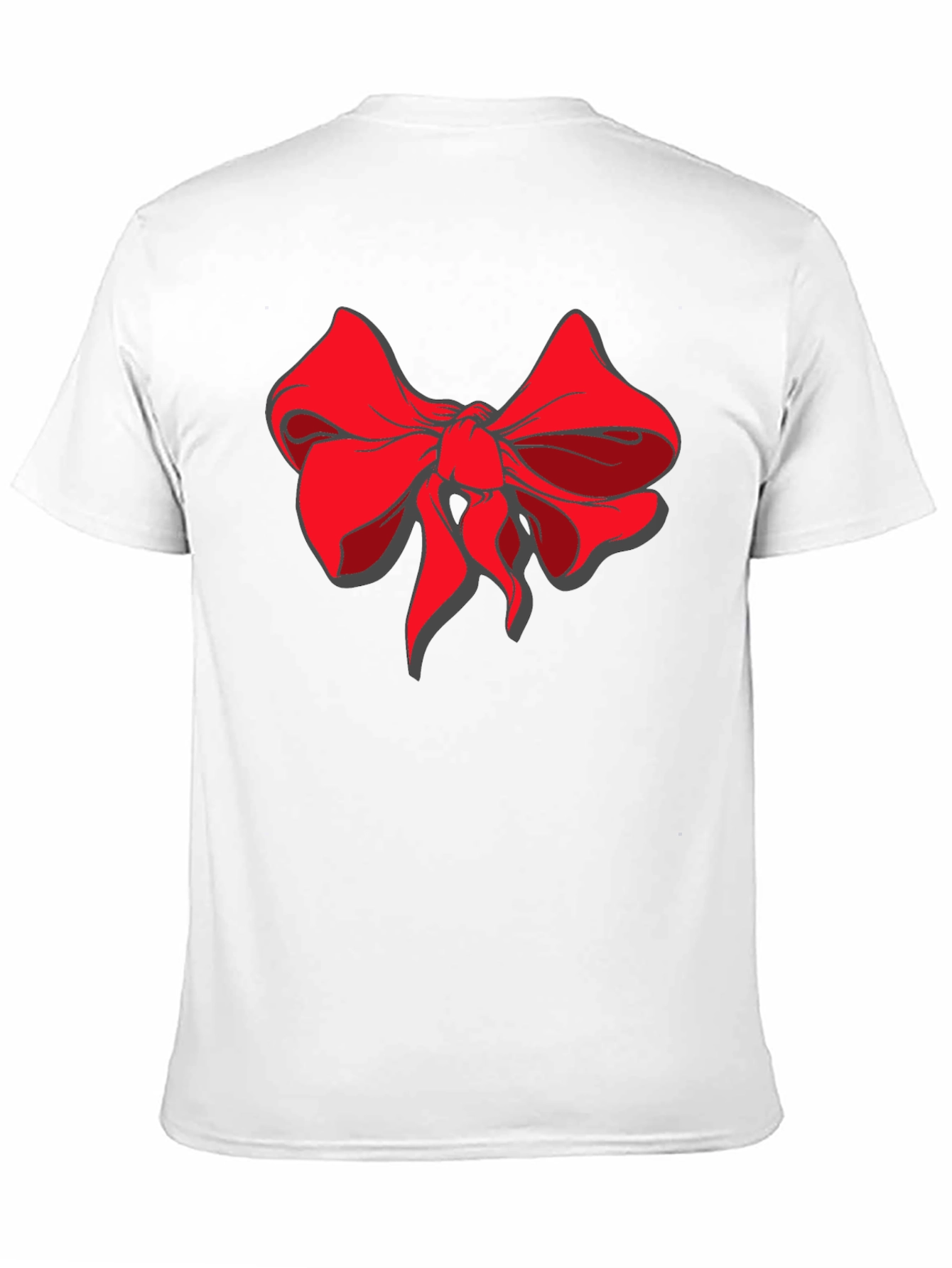 Bold Bow Graphic Tee - Stylish Black Cotton Shirt
