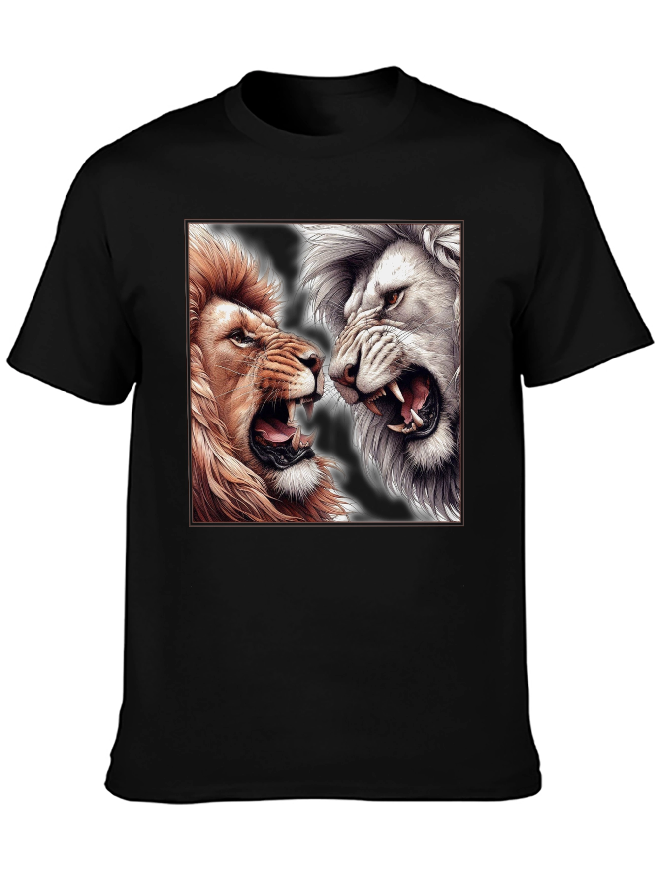 Lion Duel Graphic T-Shirt