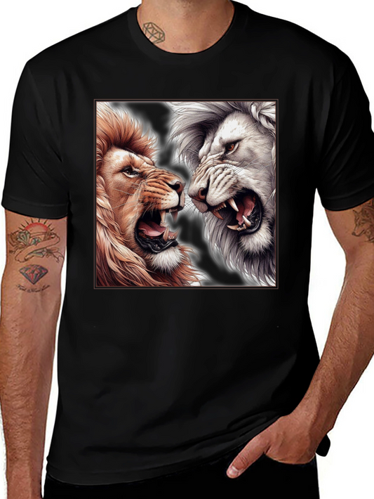 Lion Duel Graphic T-Shirt