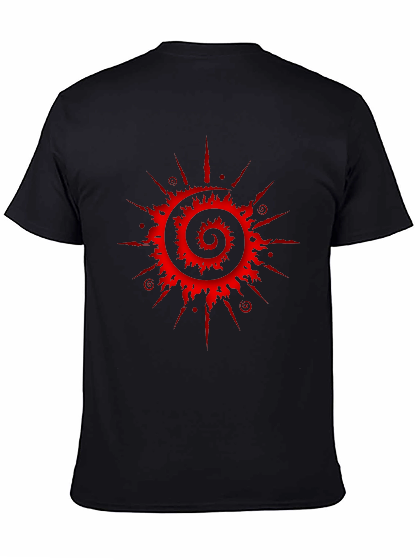Spiral Sun Graphic Tee - Black