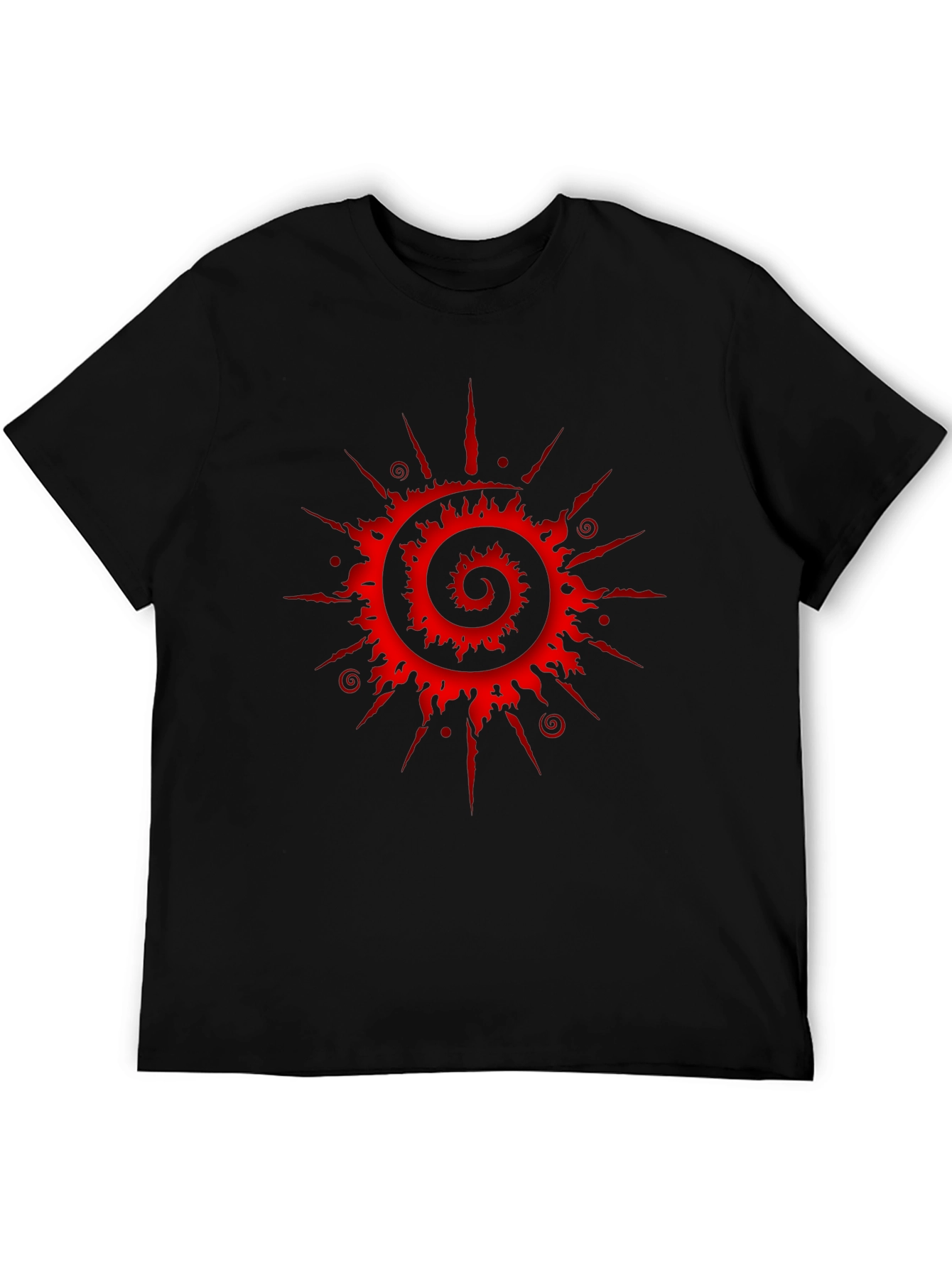 Spiral Sun Graphic Tee - Black