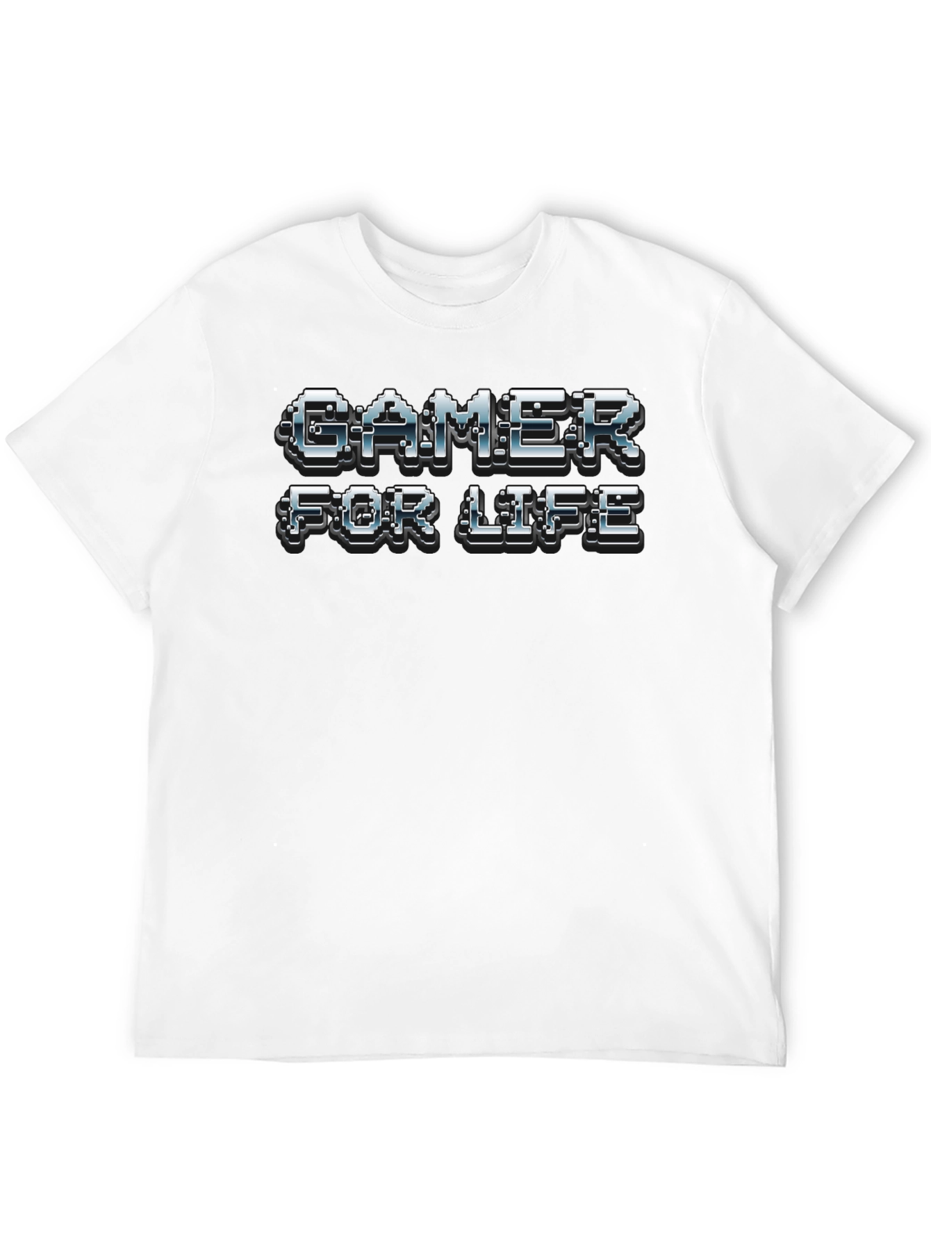 Gamer For Life Black Cotton T-Shirt