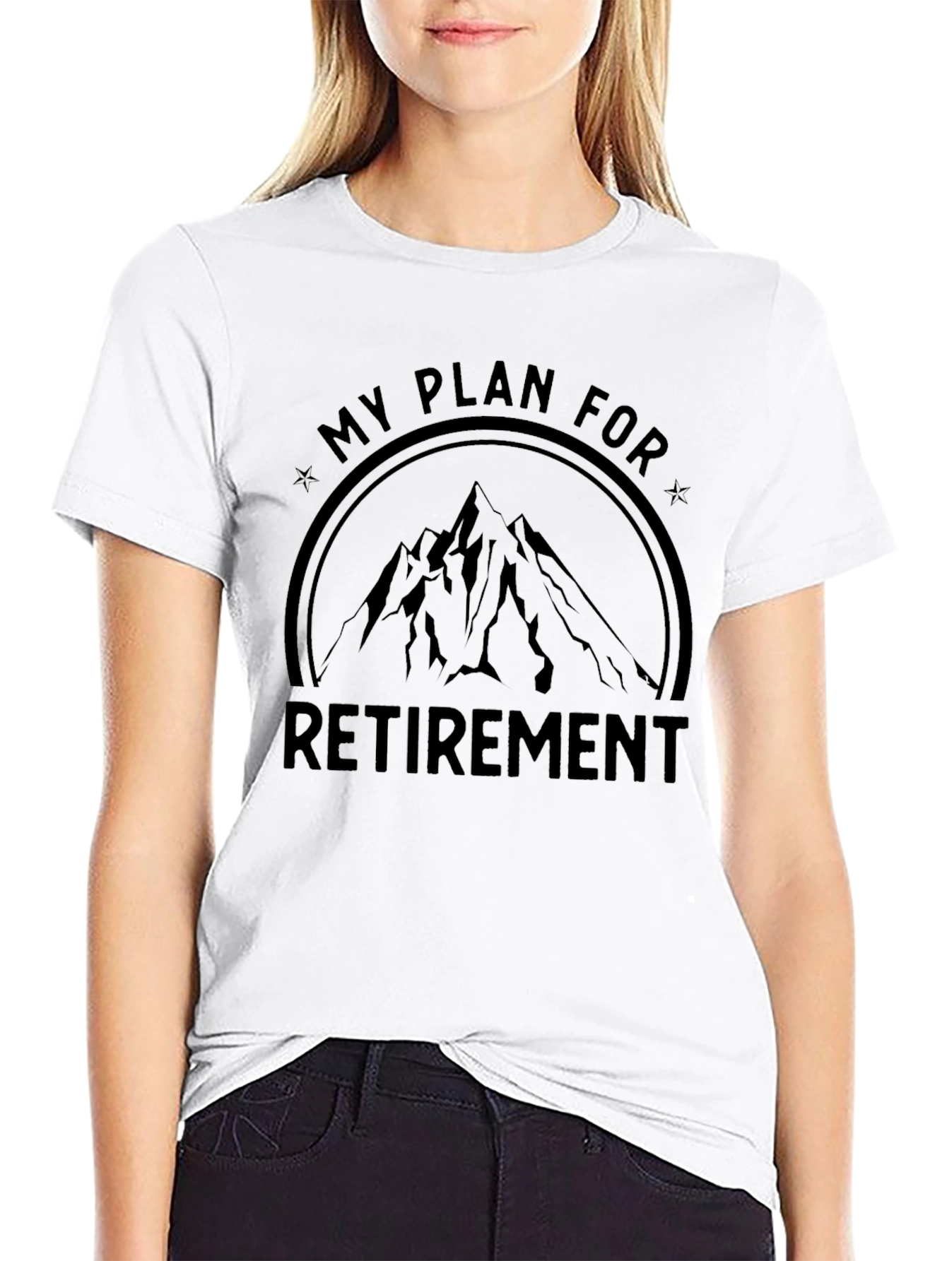 Retirement Plan Mountain Graphic T-Shirt