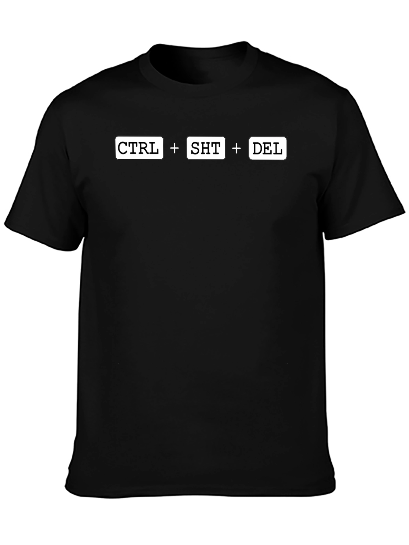 CTRL+SHT+DEL Black T-Shirt