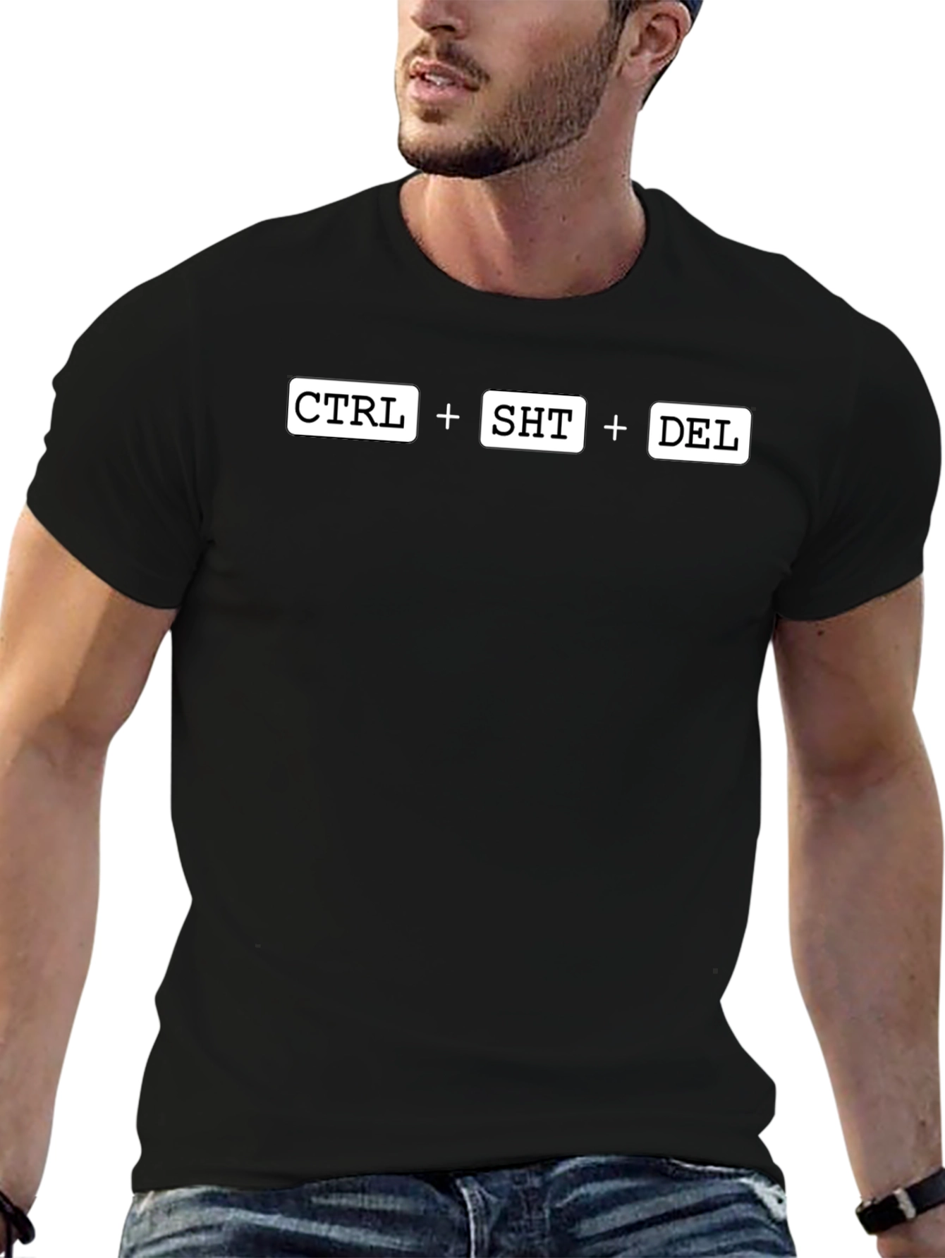 CTRL+SHT+DEL Black T-Shirt